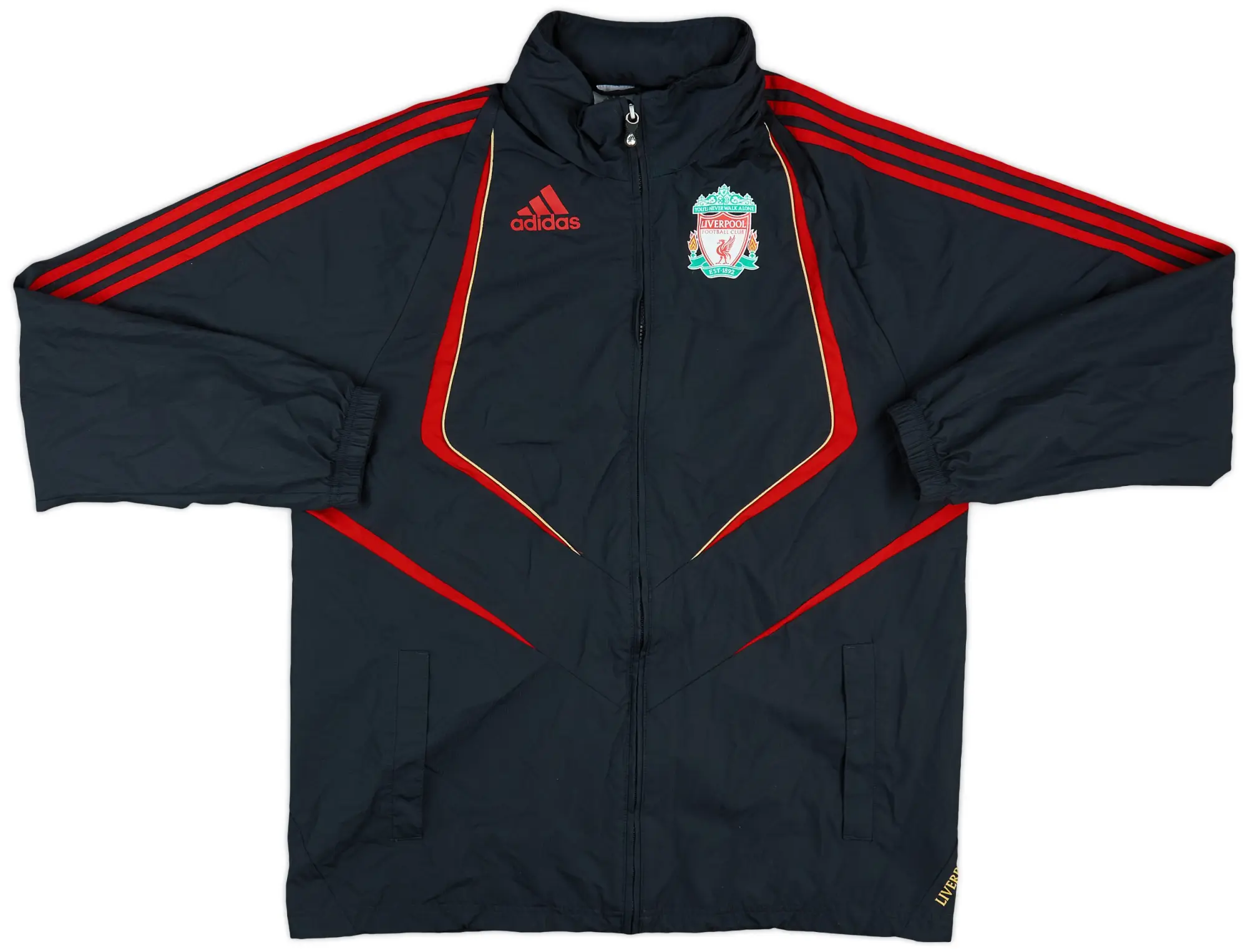 2009-10 Liverpool adidas Hooded Rain Jacket - 8/10 - (M/L)