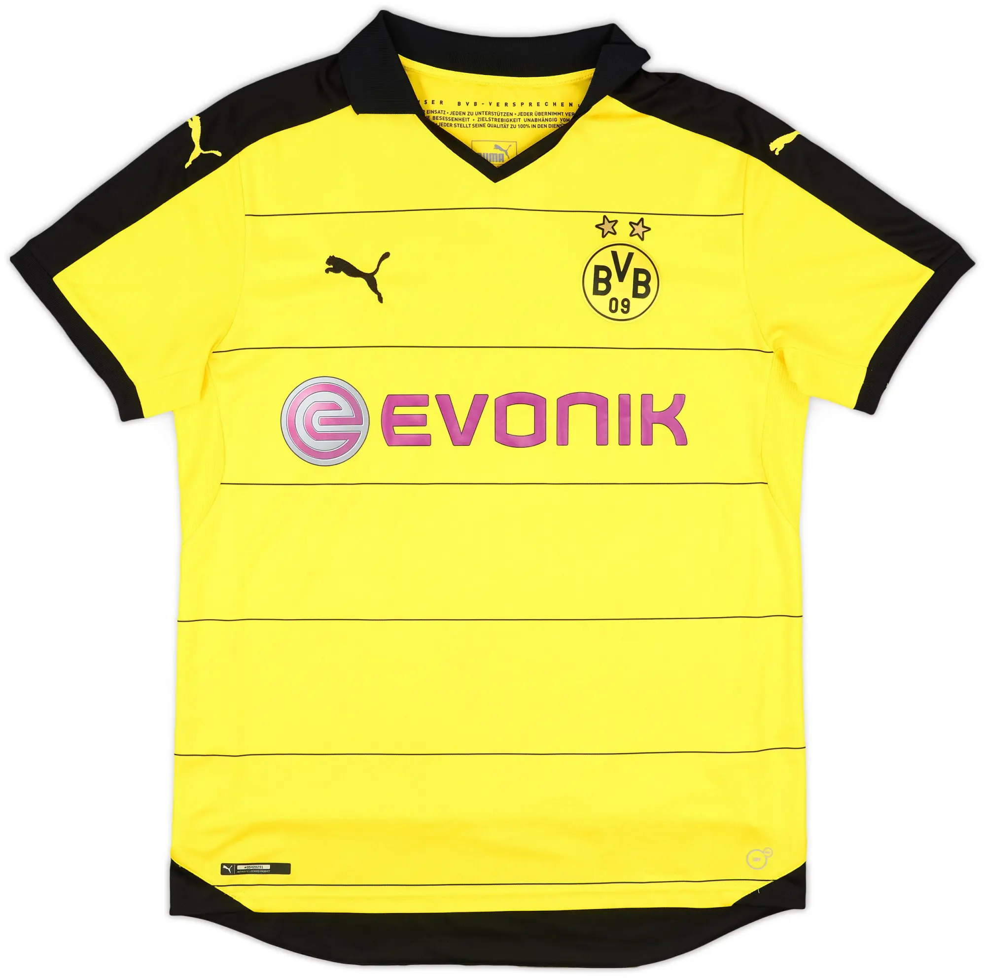Puma 2015-16 Borussia Dortmund Home Shirt - 7/10 - (L)