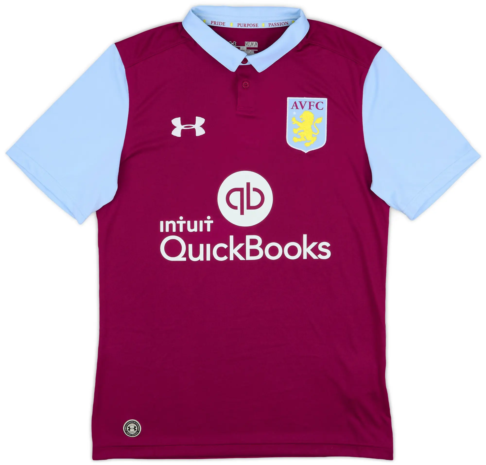 Under Armour 2016-17 Aston Villa Home Shirt - 8/10 - (M)