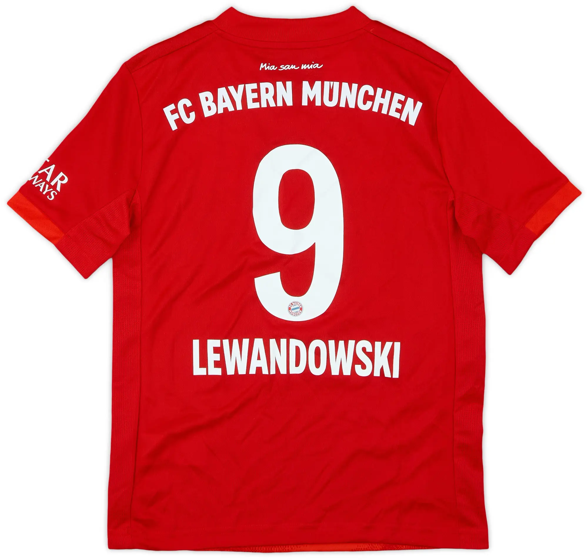 adidas 2019-20 Bayern Munich Home Shirt Lewandowski #9 - 8/10 - (S.Boys)