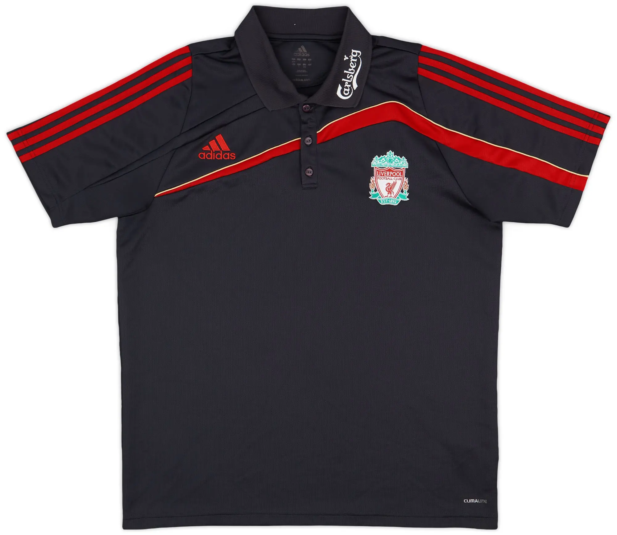 2009-10 Liverpool adidas Polo Shirt - 7/10 - (XL)