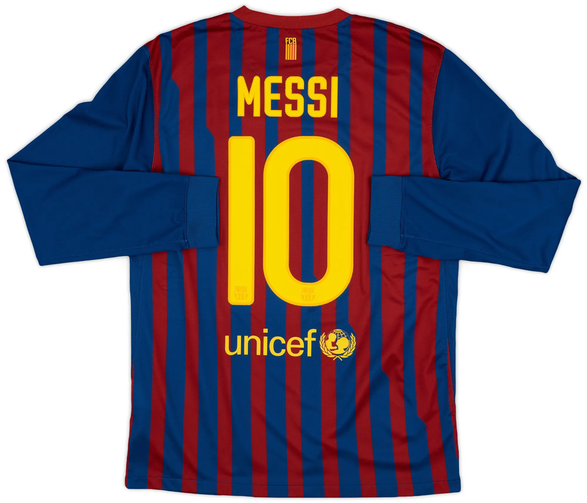 Nike 2011-12 Barcelona Home L/S Shirt Messi #10 - 8/10 - (M)