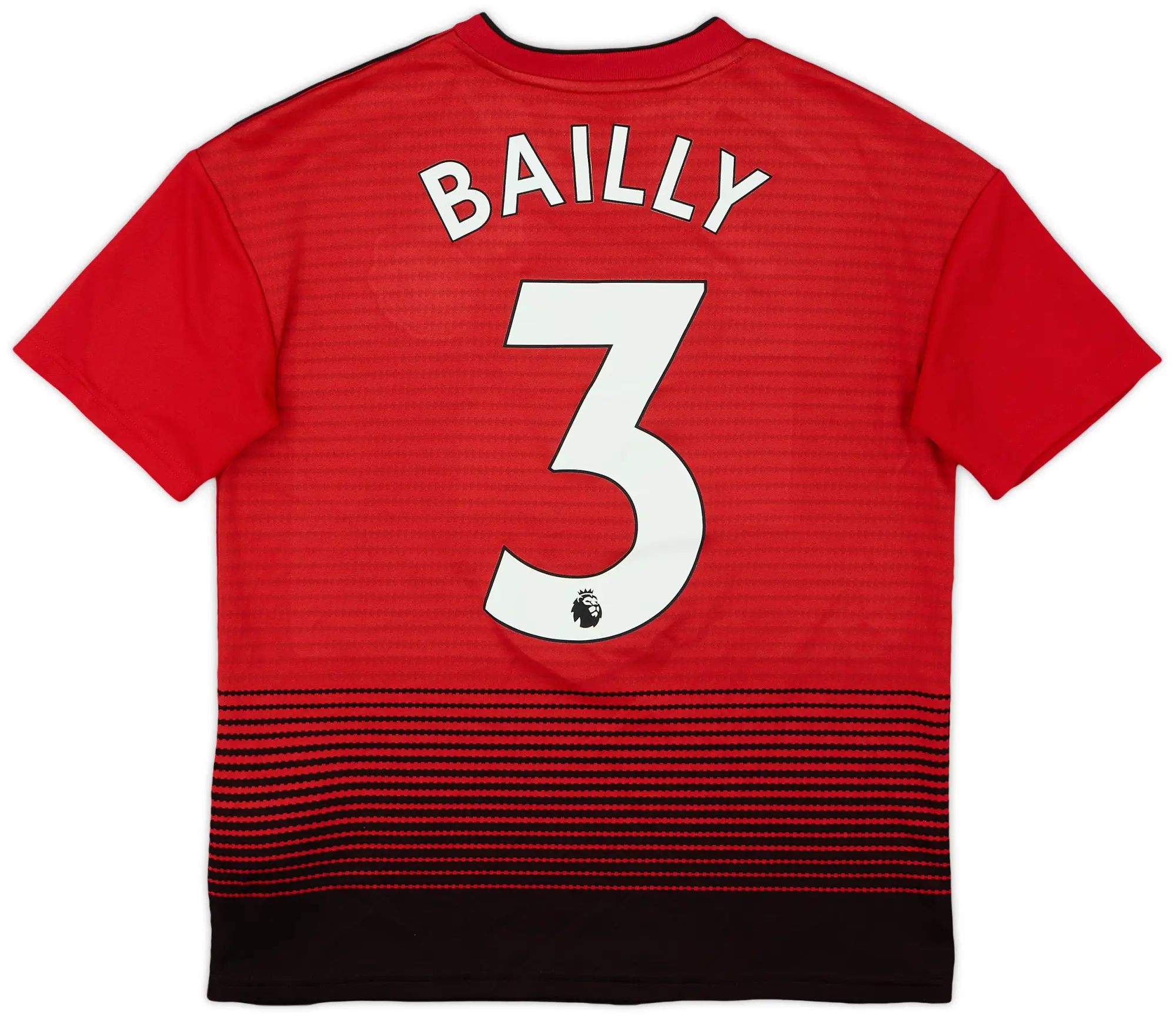 adidas 2018-19 Manchester United Home Shirt Bailly #3 - 8/10 - (L.Boys)