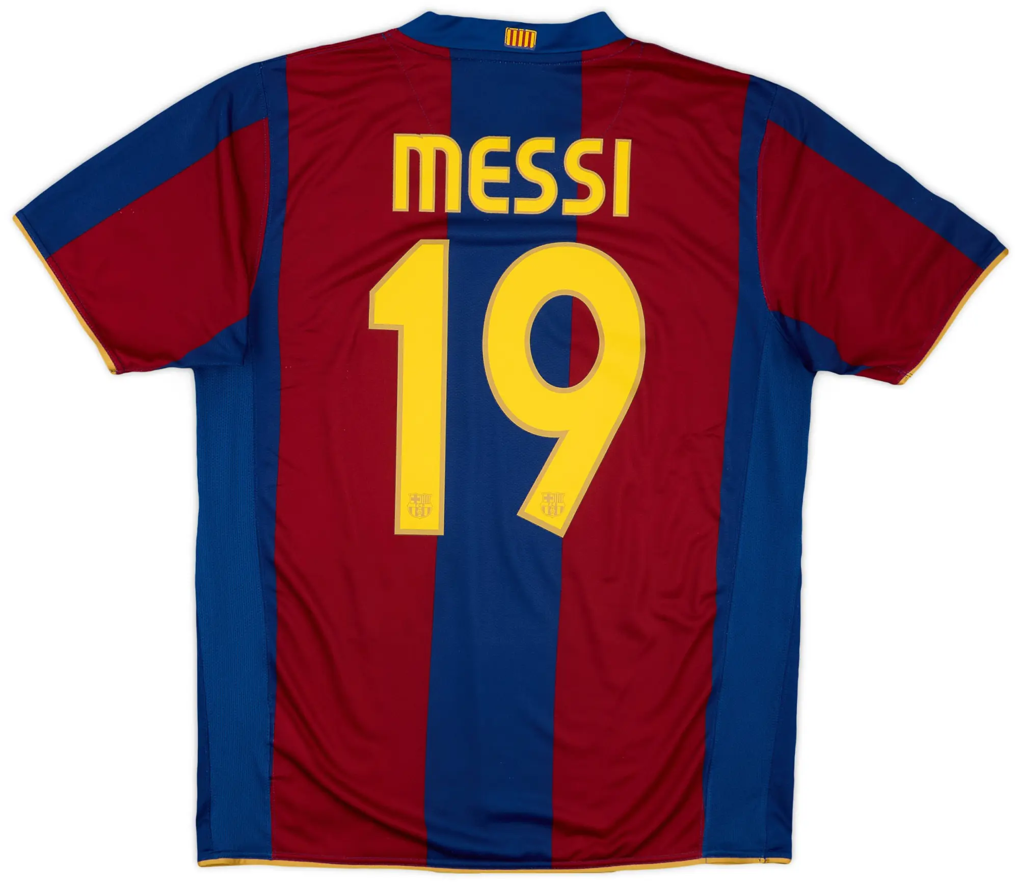 Nike 2007-08 Barcelona Home Shirt Messi #19 - 6/10 - (M)