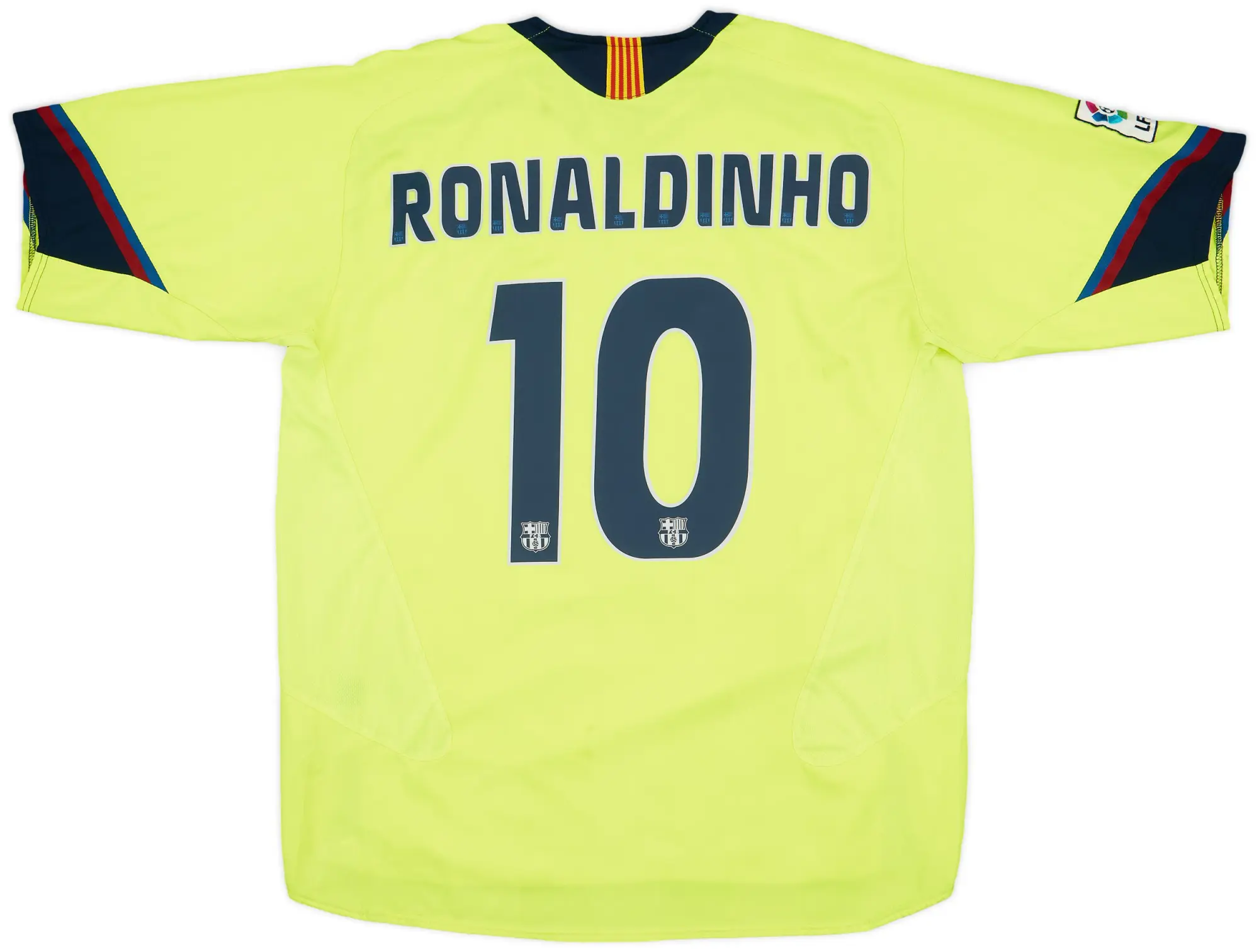 Nike 2005-06 Barcelona Away Shirt Ronaldinho #10 - 6/10 - (XL)