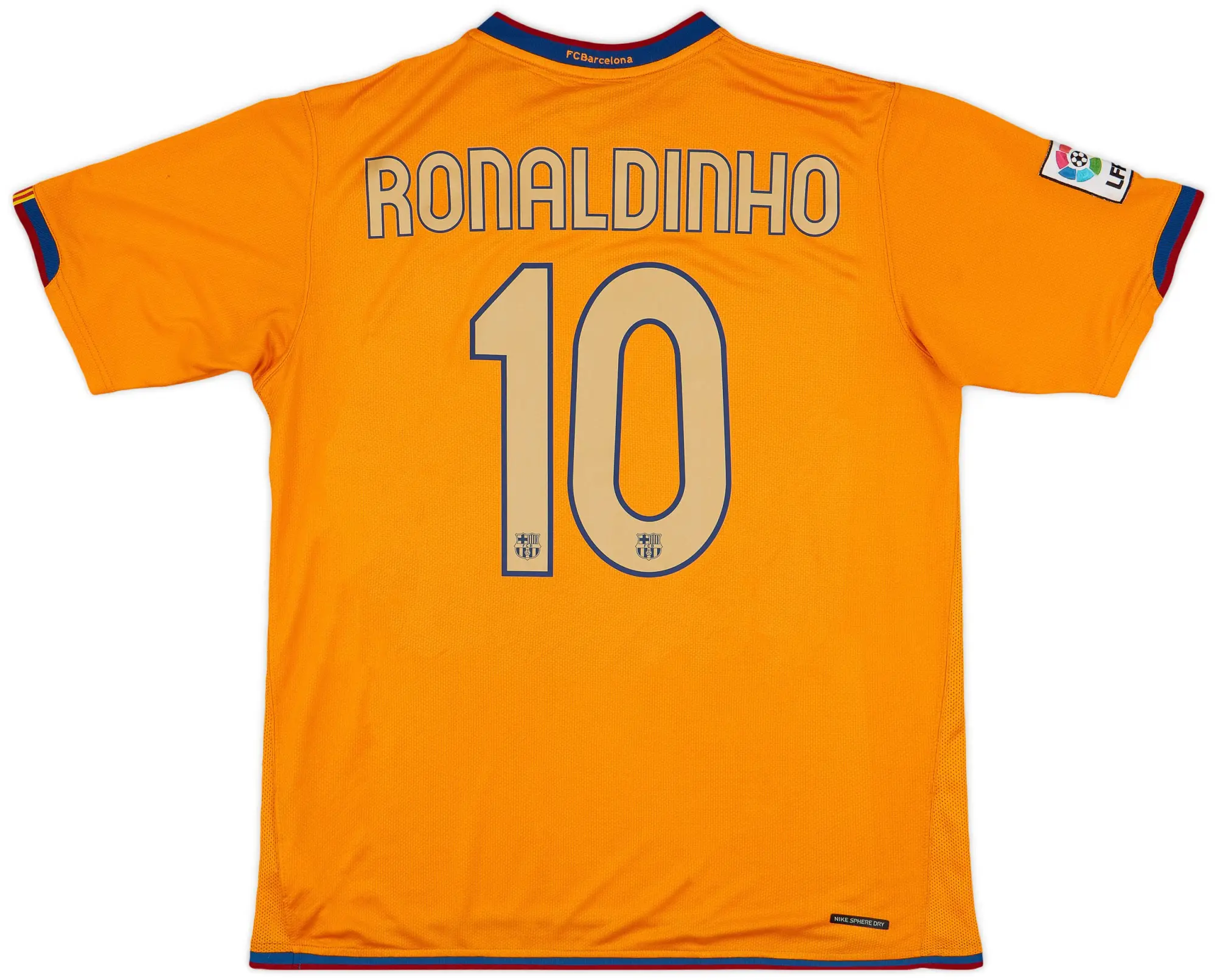 Nike 2006-08 Barcelona Away Shirt Ronaldinho #10 - 7/10 - (L)