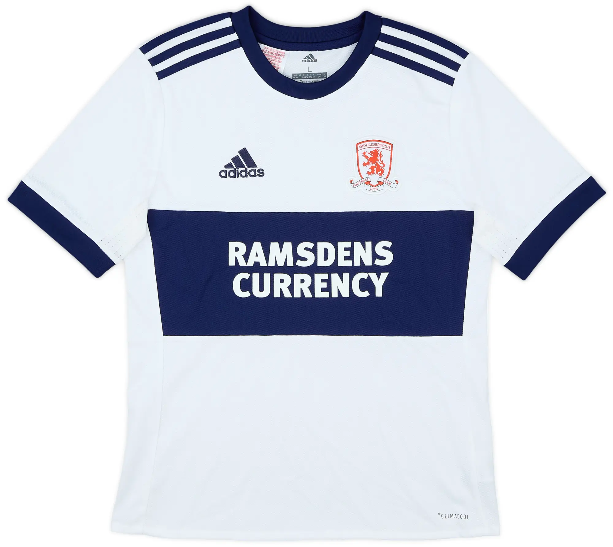 adidas 2017-18 Middlesbrough Away Shirt - 9/10 - (L.Boys)