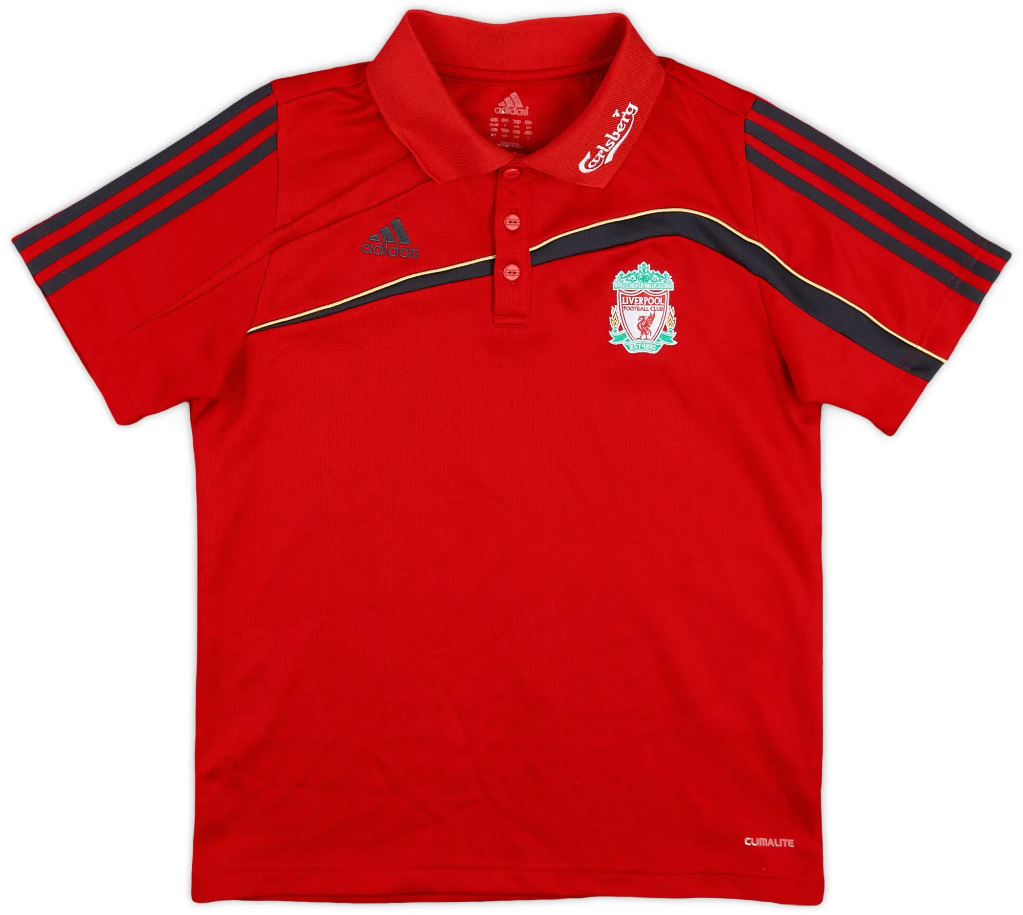 2009-10 Liverpool adidas Polo Shirt - 8/10 - (L.Boys)