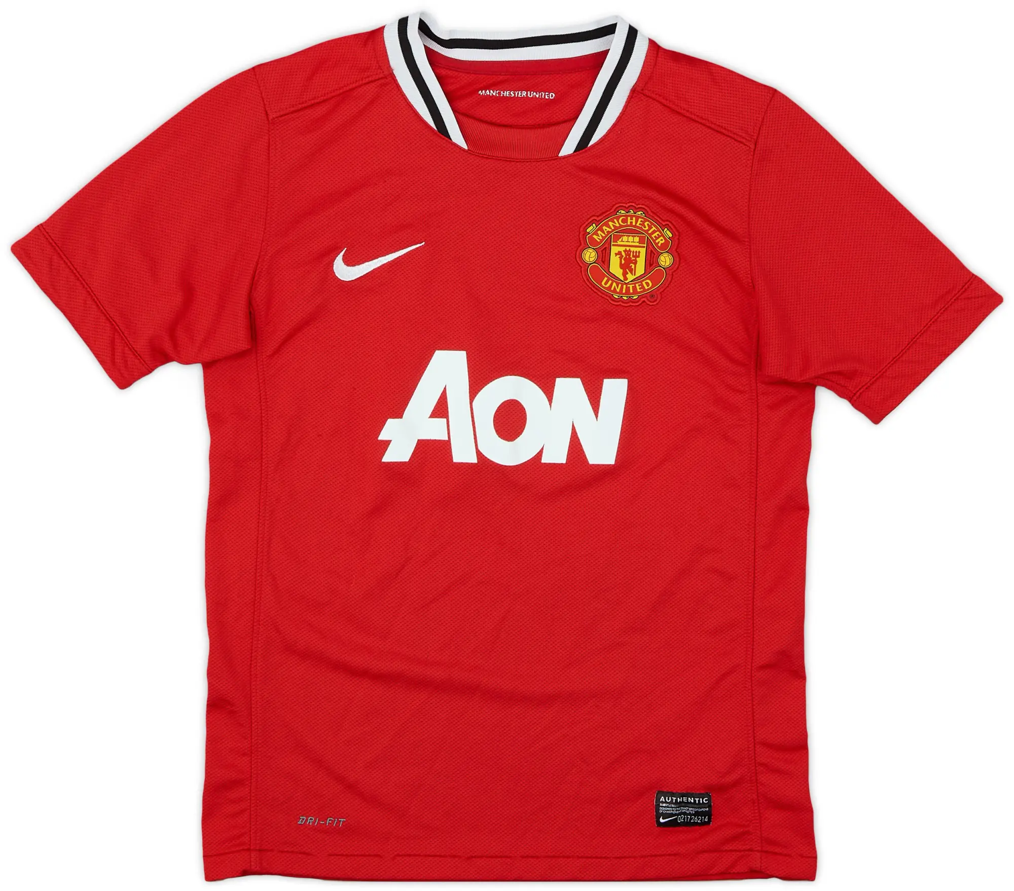 Nike 2011-12 Manchester United Home Shirt - 8/10 - (M.Boys)