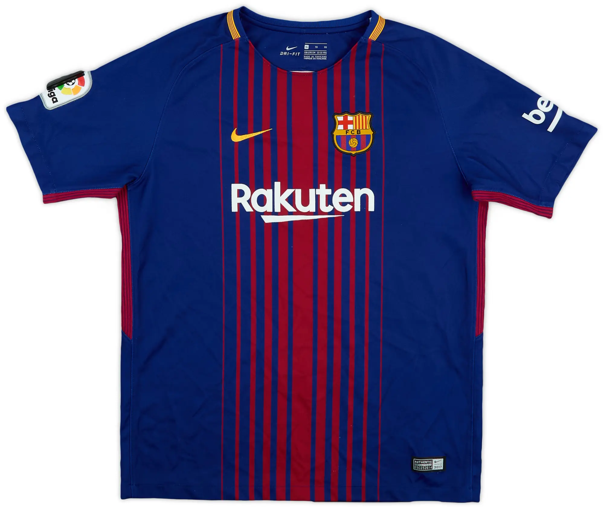 Nike 2017-18 Barcelona Home Shirt - 9/10 - (XL.Boys)