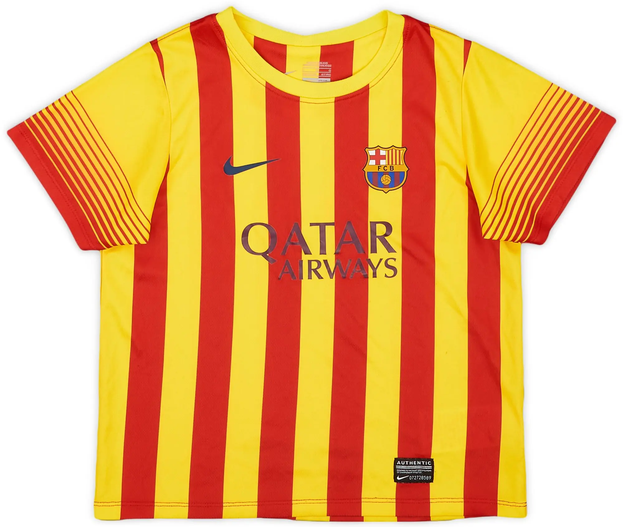 Nike 2013-15 Barcelona Away Shirt - 8/10 - (6-7 Years)