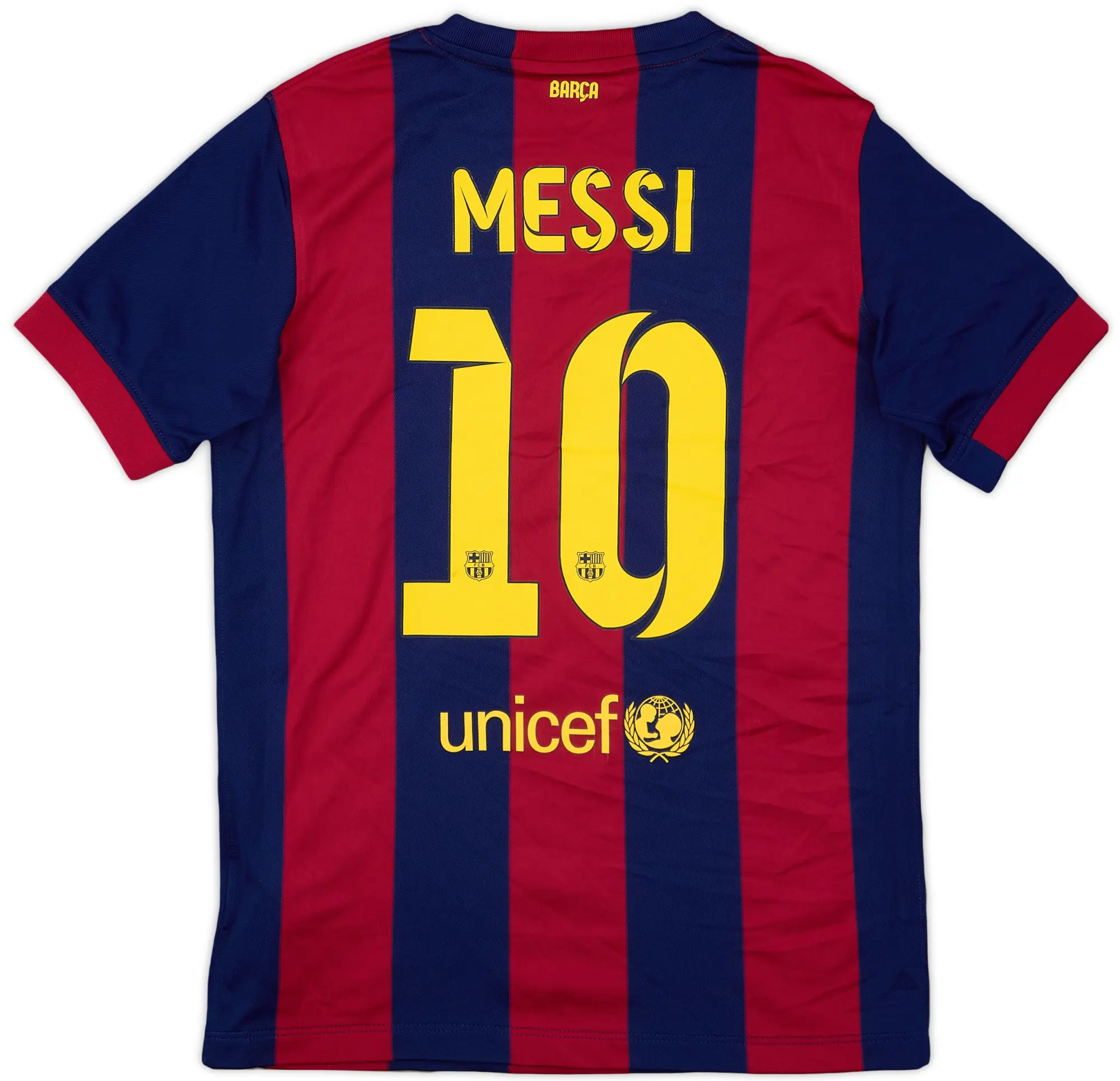 Nike 2014-15 Barcelona Home Shirt Messi #10 - 9/10 - (L.Boys)