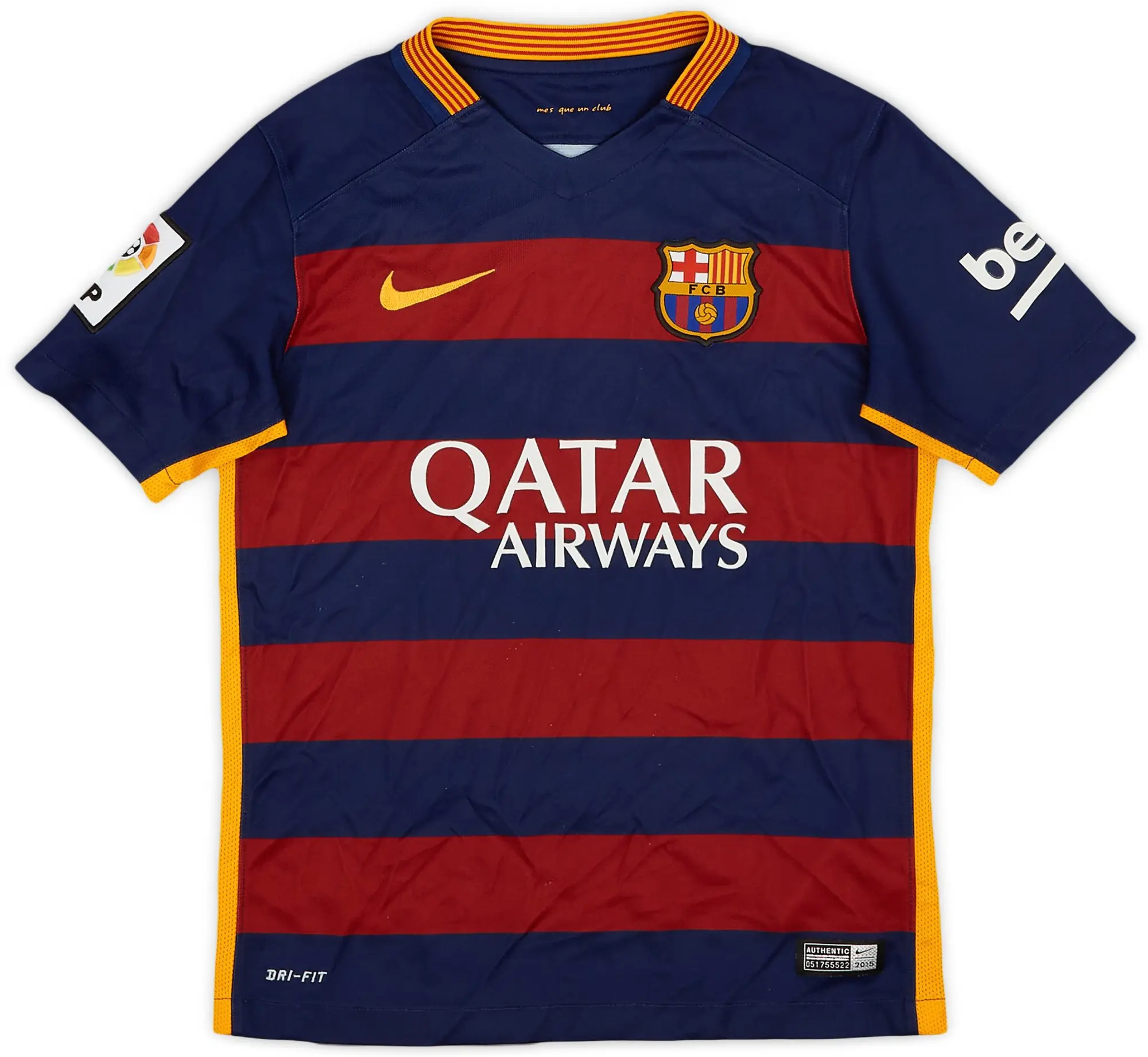 Nike 2015-16 Barcelona Home Shirt - 8/10 - (S.Boys)