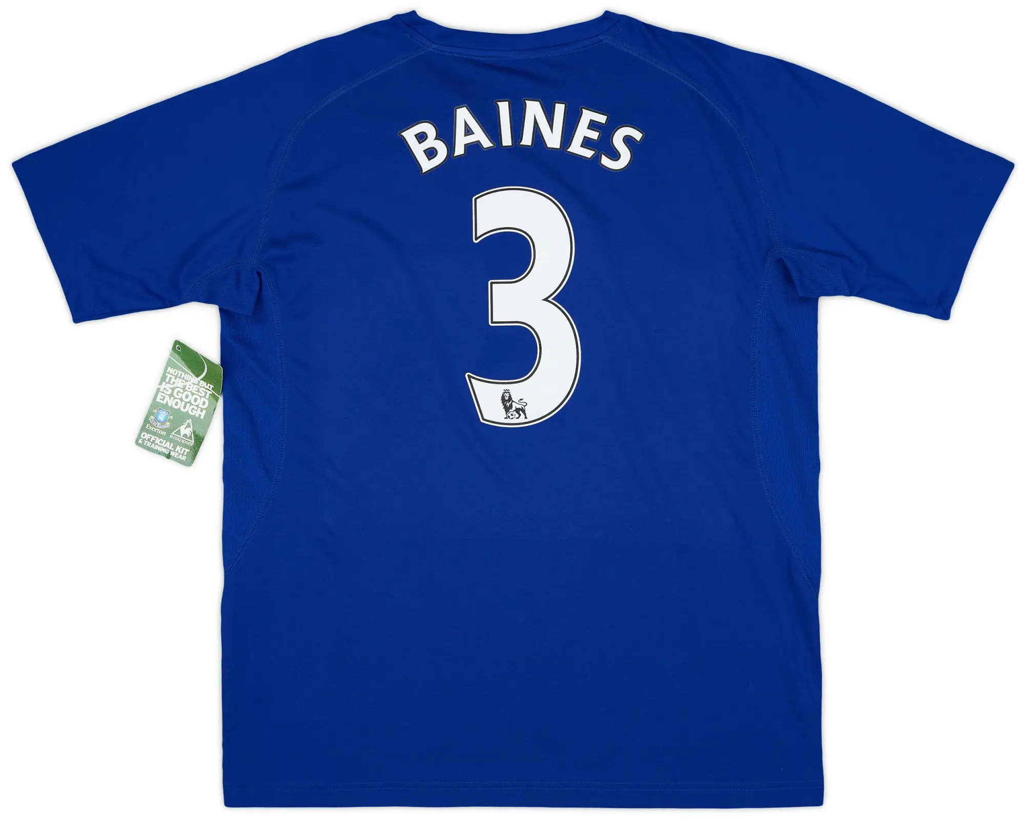 LeCoqSportif 2010-11 Everton Home Shirt Baines #3 (L)