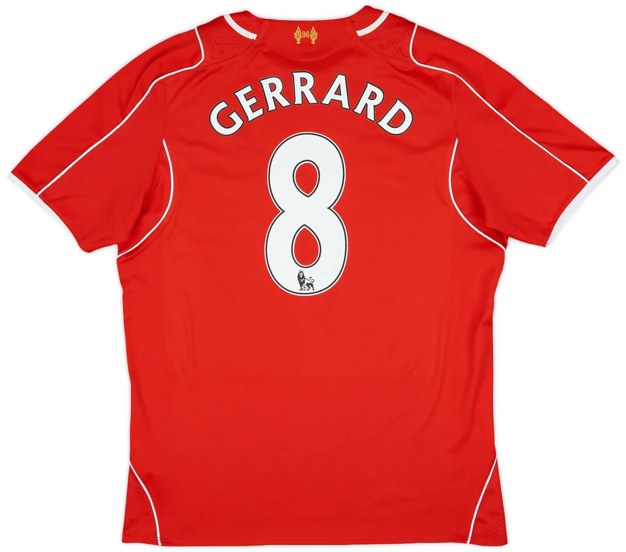 2014-15 Liverpool Home Shirt Gerrard #8 - 5/10 - (L)