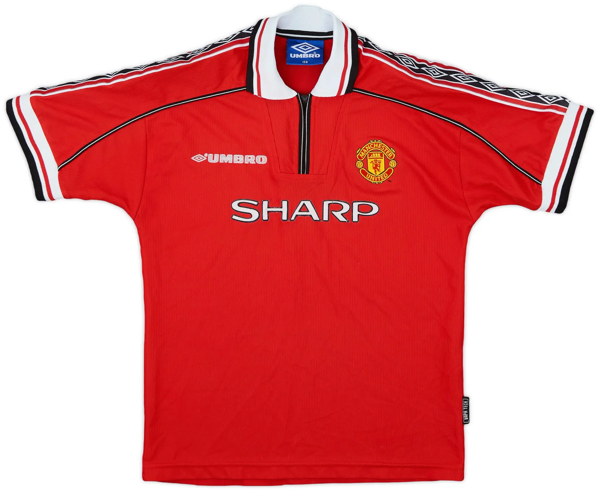 Umbro 1998-00 Manchester United Home Shirt - 7/10 - (L.Boys)