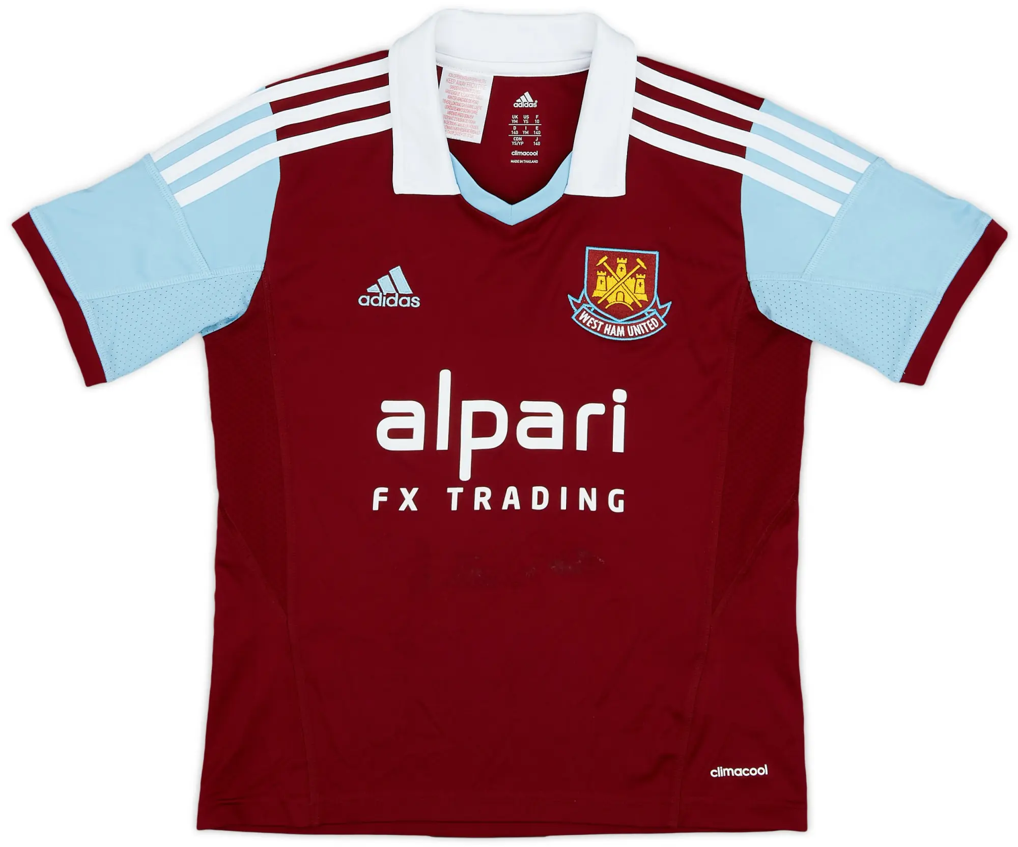 adidas 2013-14 West Ham Home Shirt - 6/10 - (M.Boys)