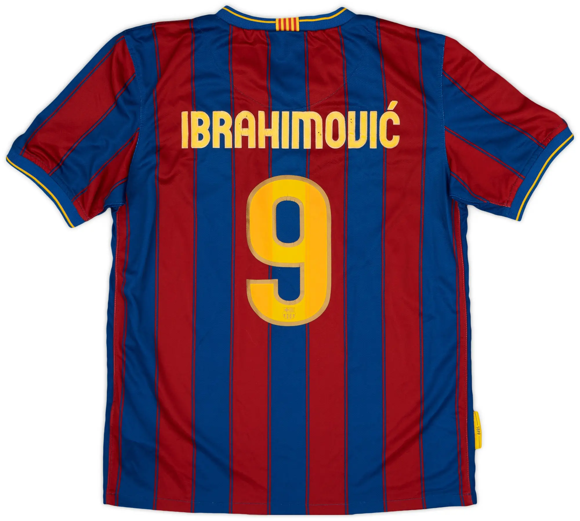 Nike 2009-10 Barcelona Home Shirt Ibrahimovic #9 - 6/10 - (XL.Boys)