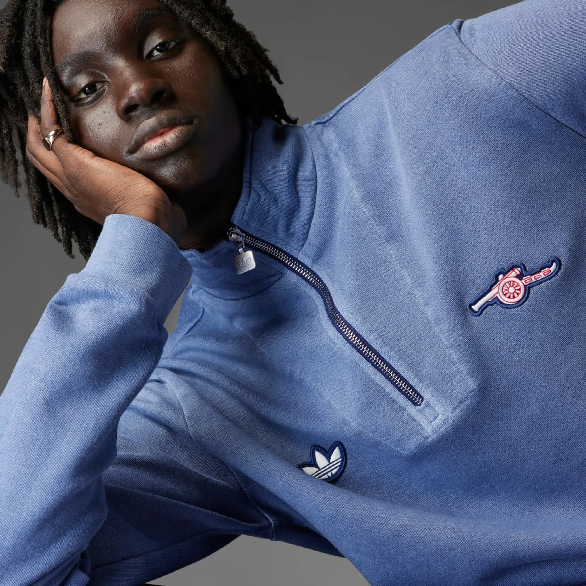 adidas Originals Arsenal 24 25 Terrace Icon 1 2 Zip Top