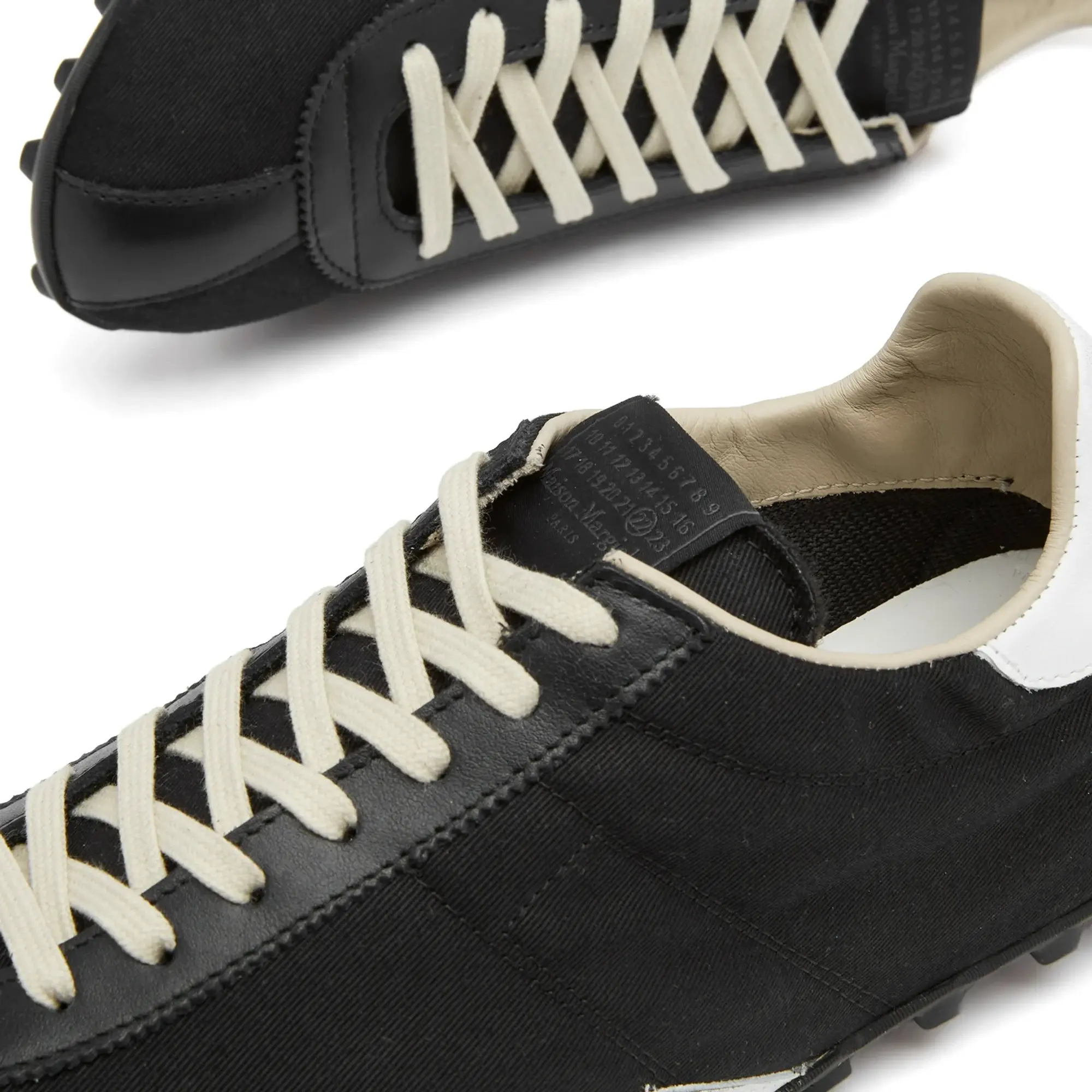 Maison Margiela Women's Sprinter Low Top Sneaker Black/White/Anthracite