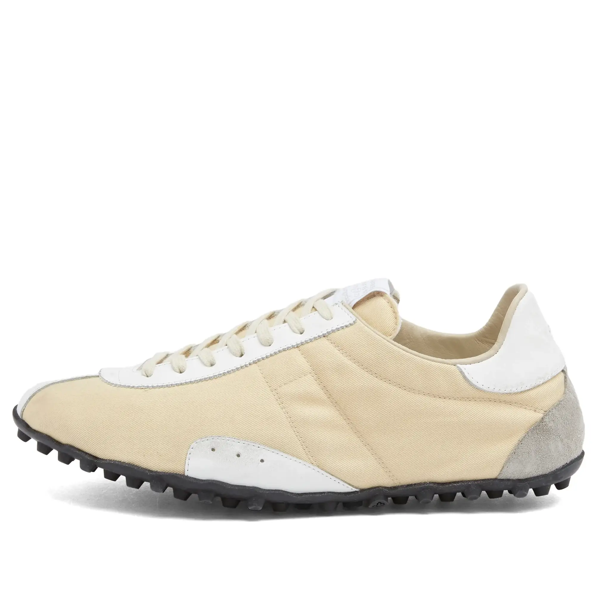 Maison Margiela Women's Sprinter Low Top Sneaker Yellow Pale/White/Antique White