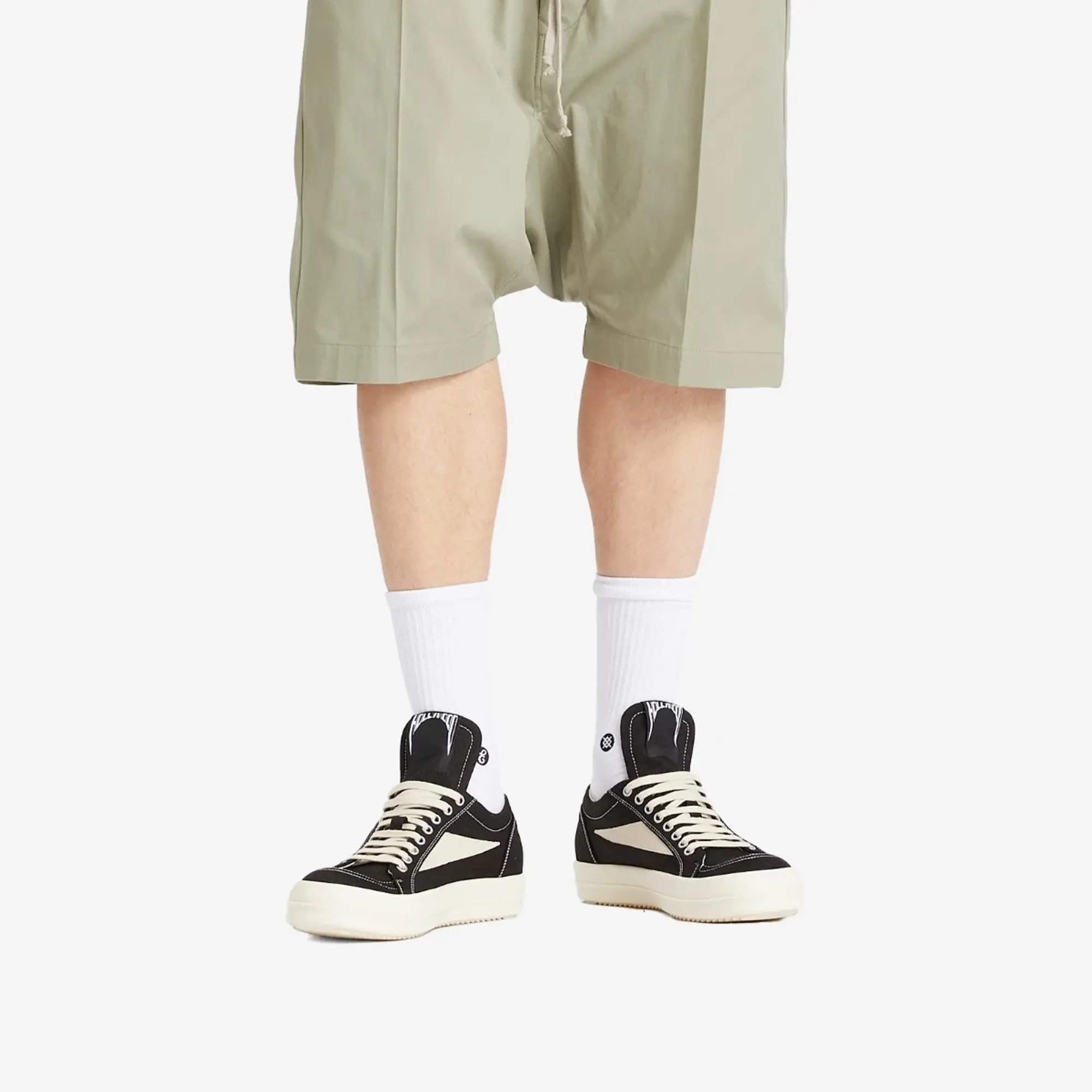 Sneakers Rick Owens Drkshdw Vintage Sneaks Black/ Milk/ Milk Eur 44