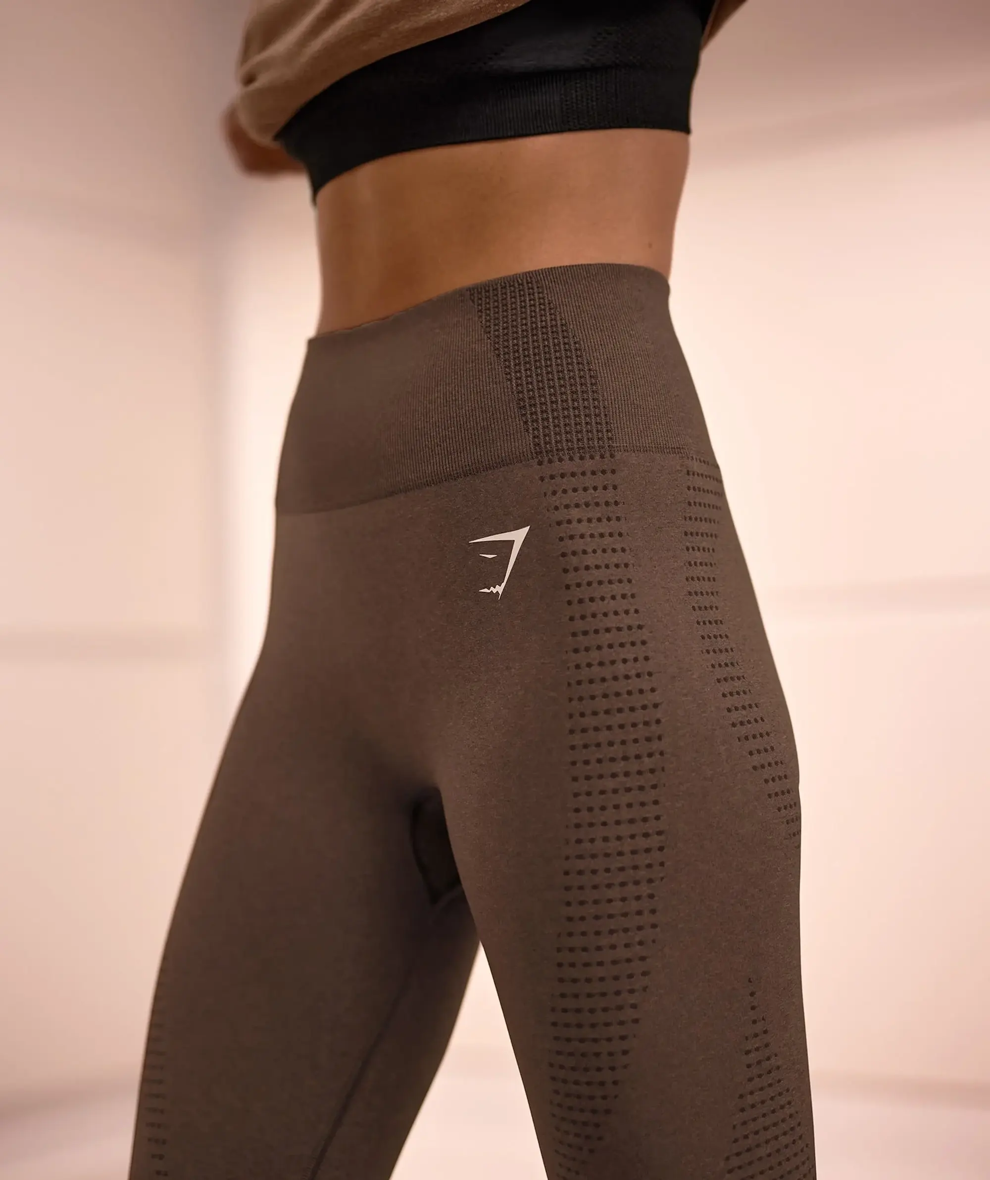 Gymshark Vital Seamless 2.0 Leggings - Espresso Marl