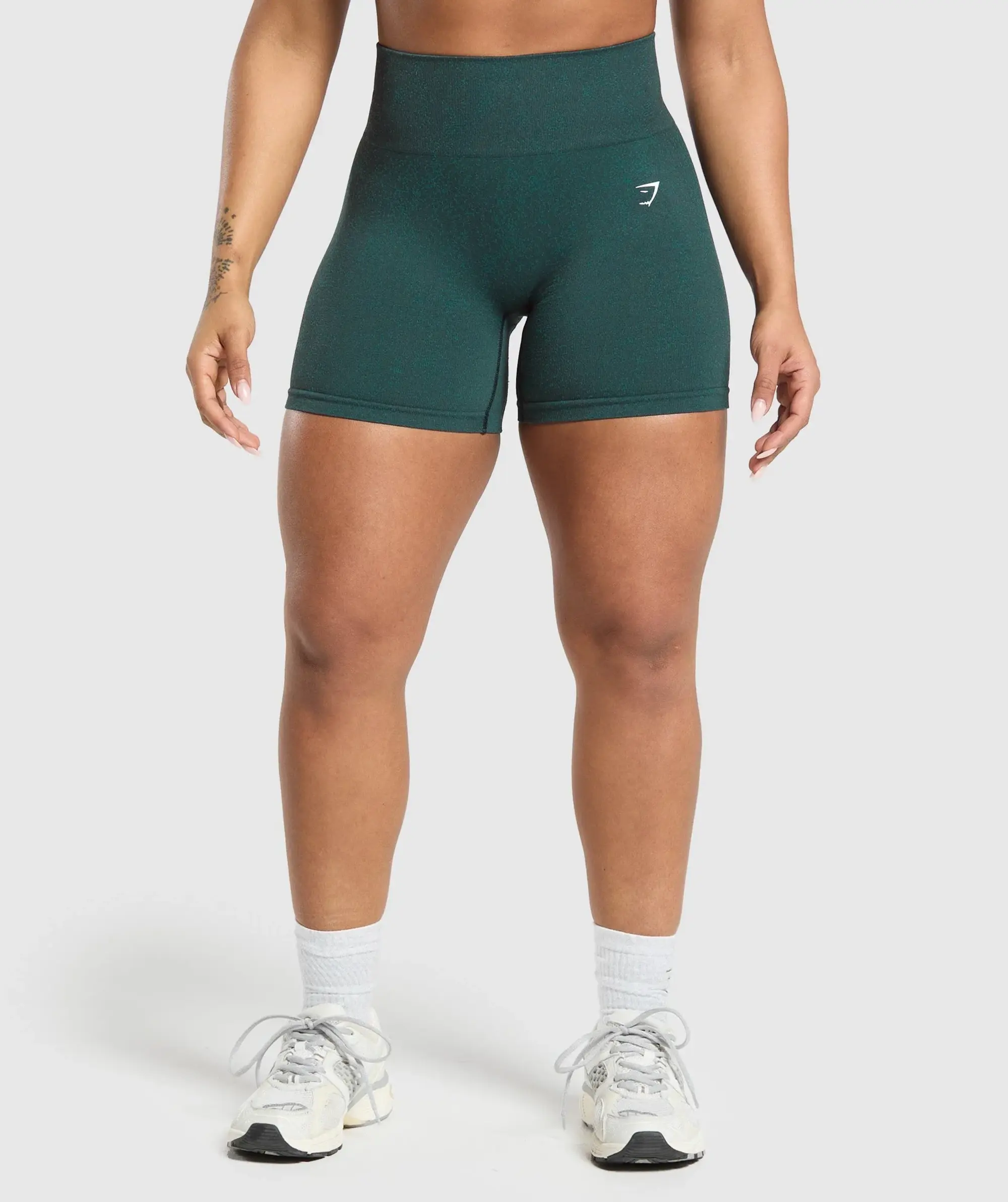 Gymshark Adapt Fleck Seamless Shorts - Darkest Teal/Functional Teal