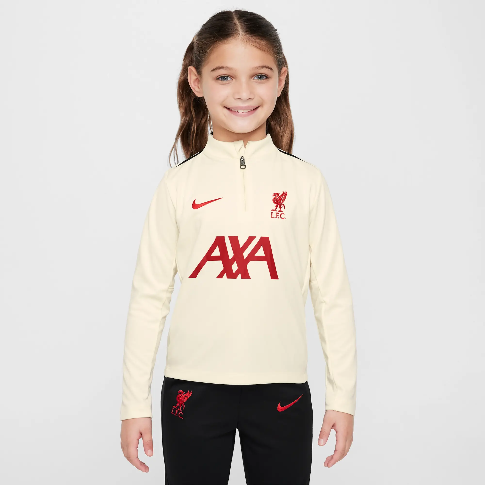 Liverpool F.C. Academy Pro Special Edition Younger Kids' Nike Dri-FIT Football Drill Top - White - Polyester