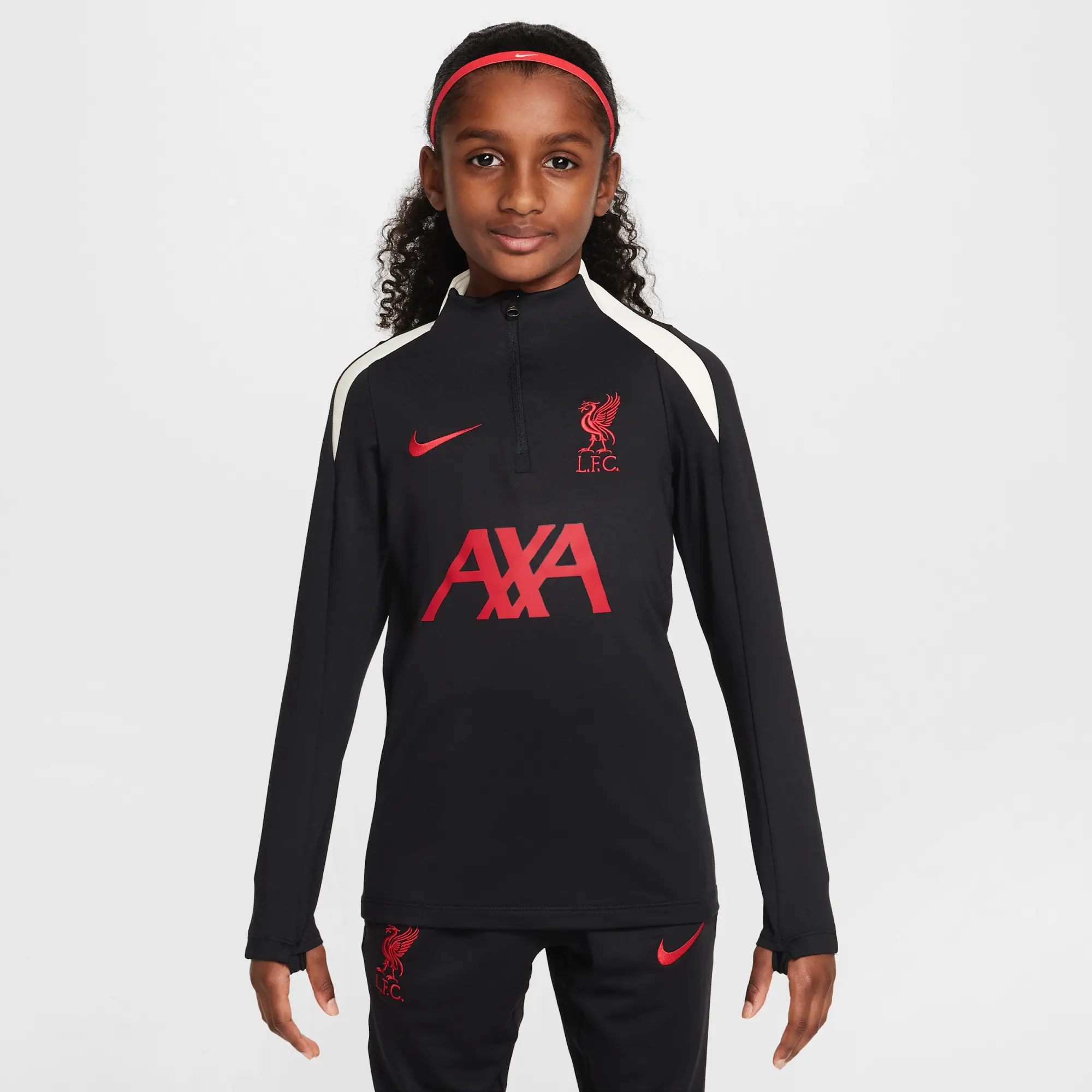 Liverpool Nike Strike Drill Training Top - Black - Kids