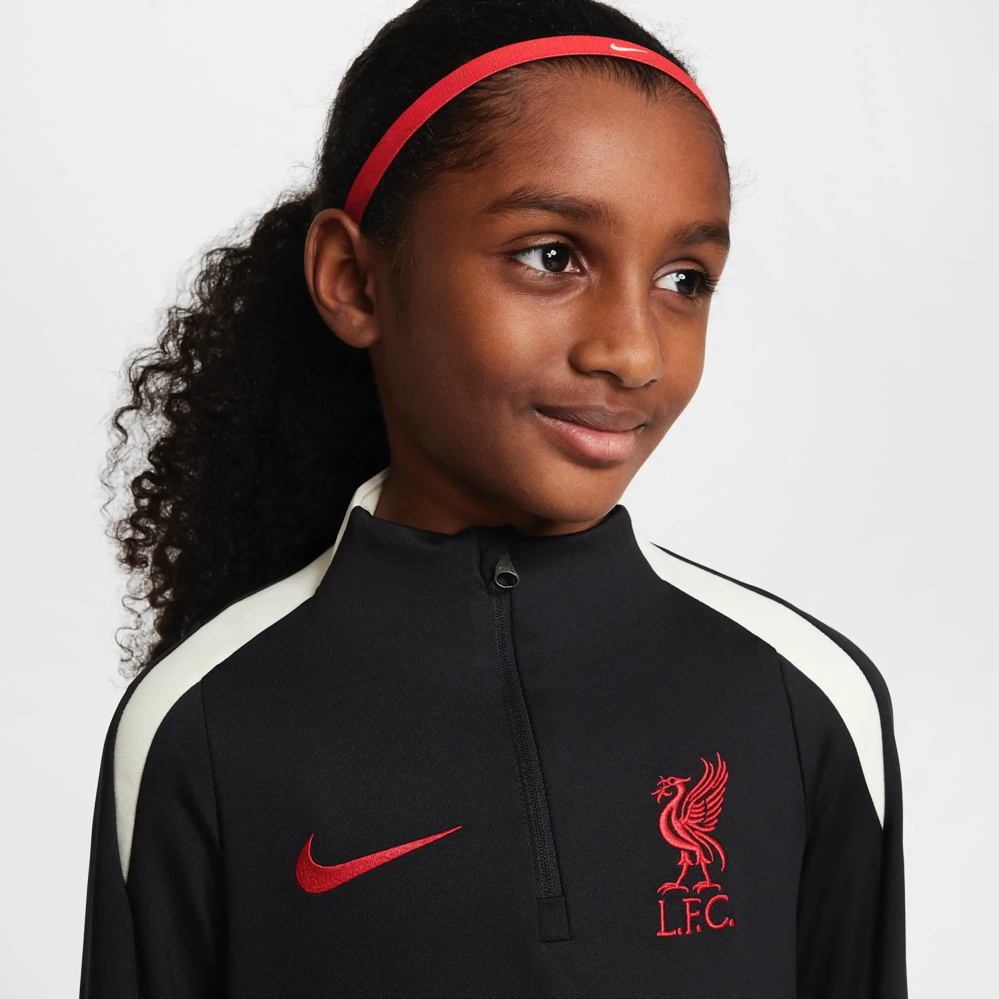 Liverpool Nike Strike Drill Training Top - Black - Kids