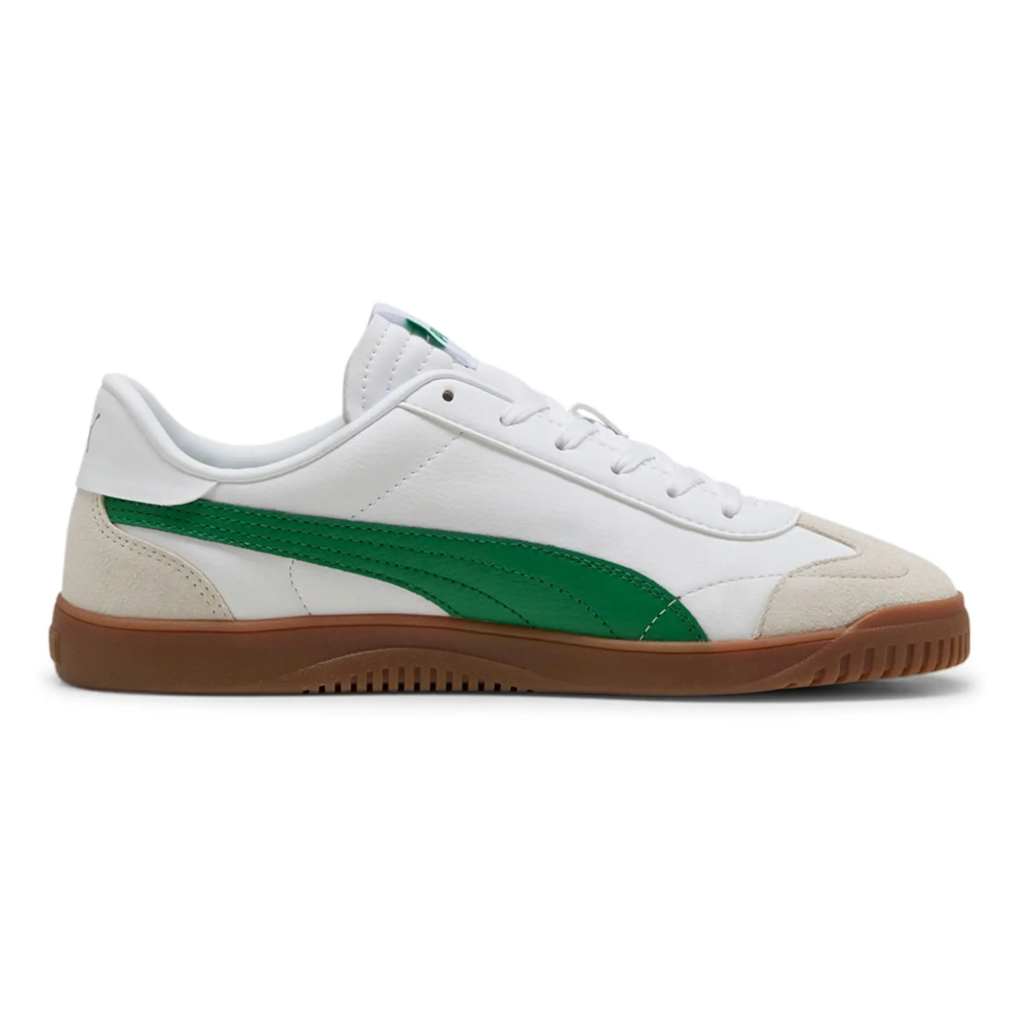 PUMA Club 5v5 Lace Up Trainers, White/Green