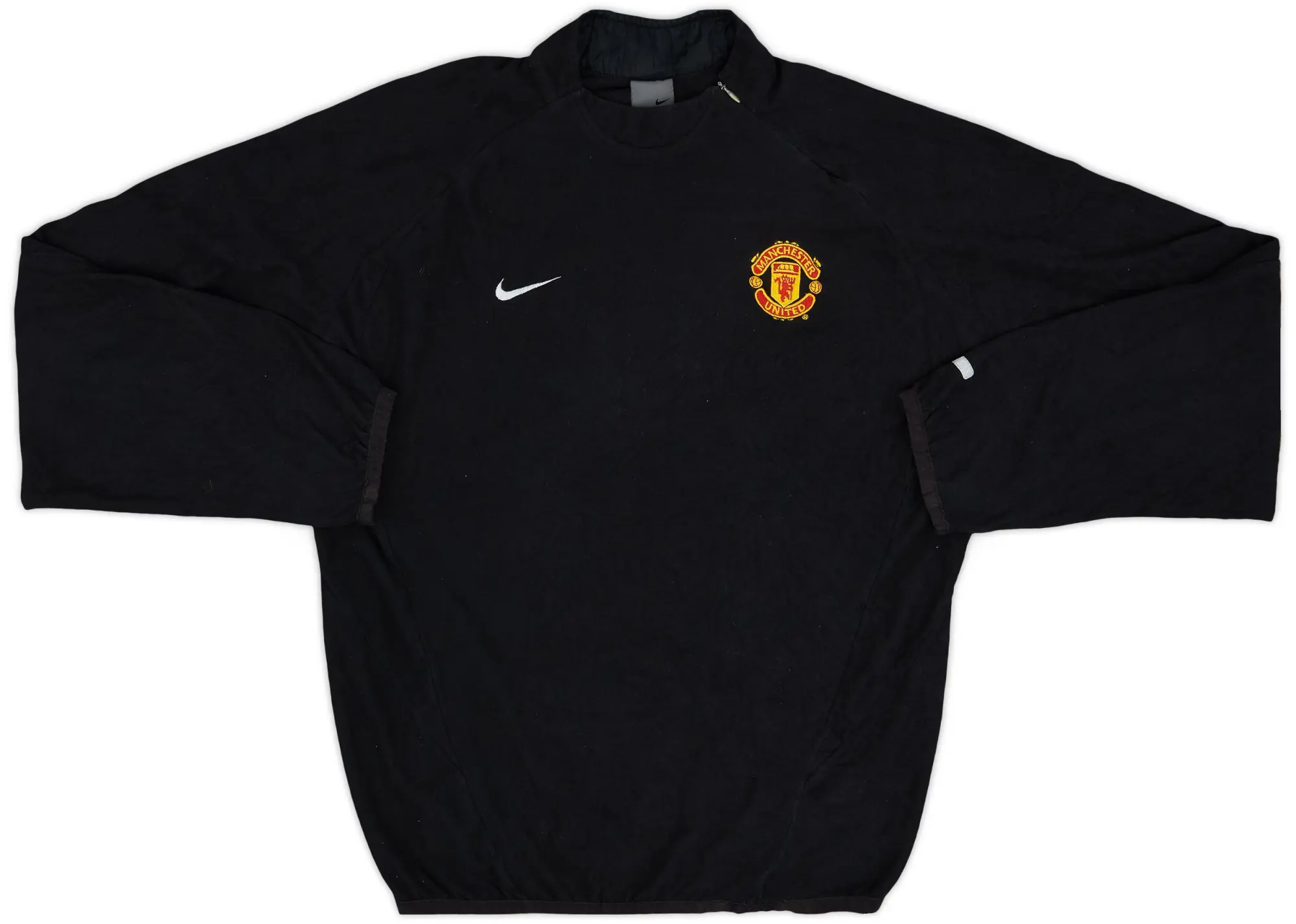 2002-03 Manchester United Nike 1/4 Zip Fleece Top - 8/10 - (S)