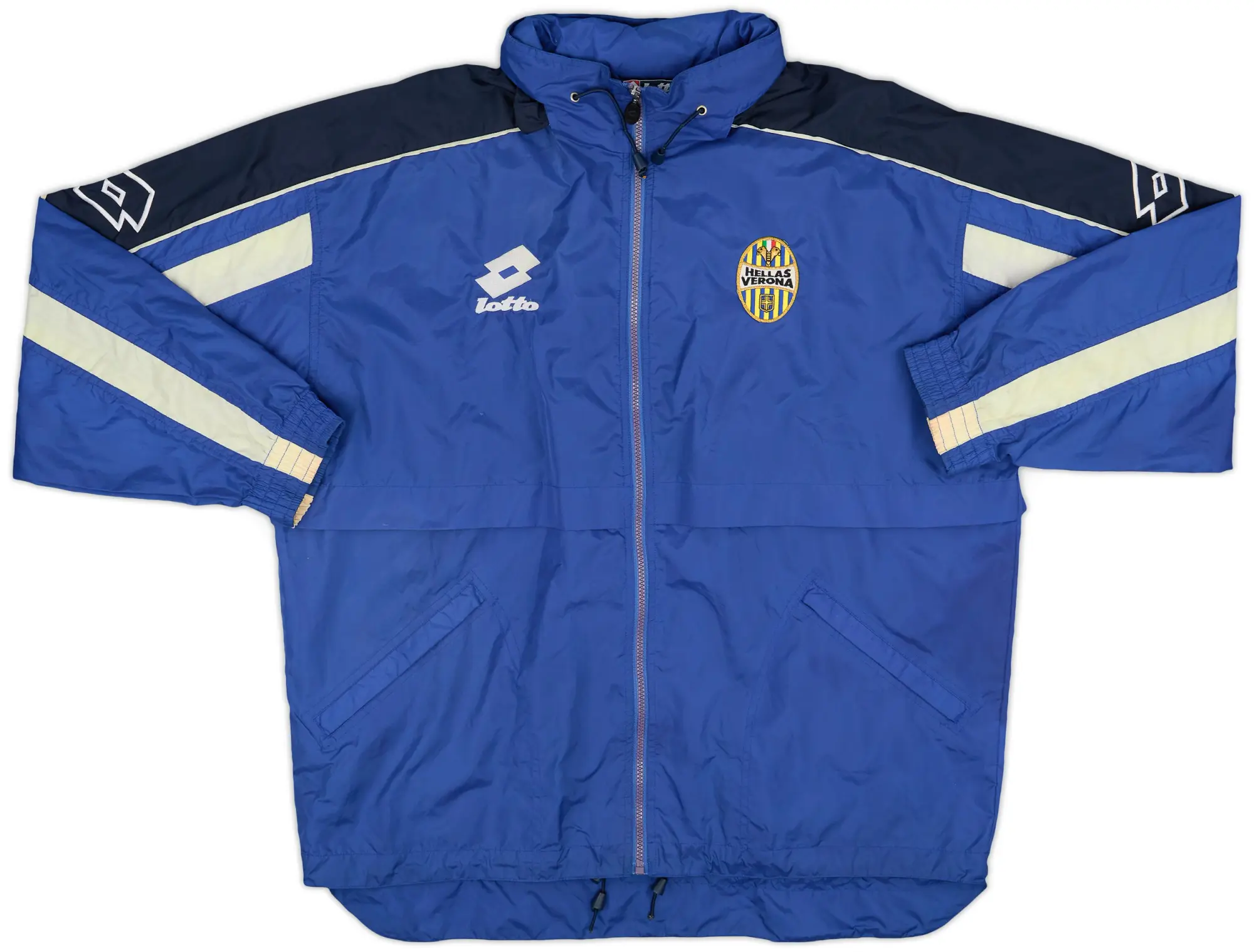 2001-02 Hellas Verona Lotto Hooded Rain Jacket - 6/10 - (XL)