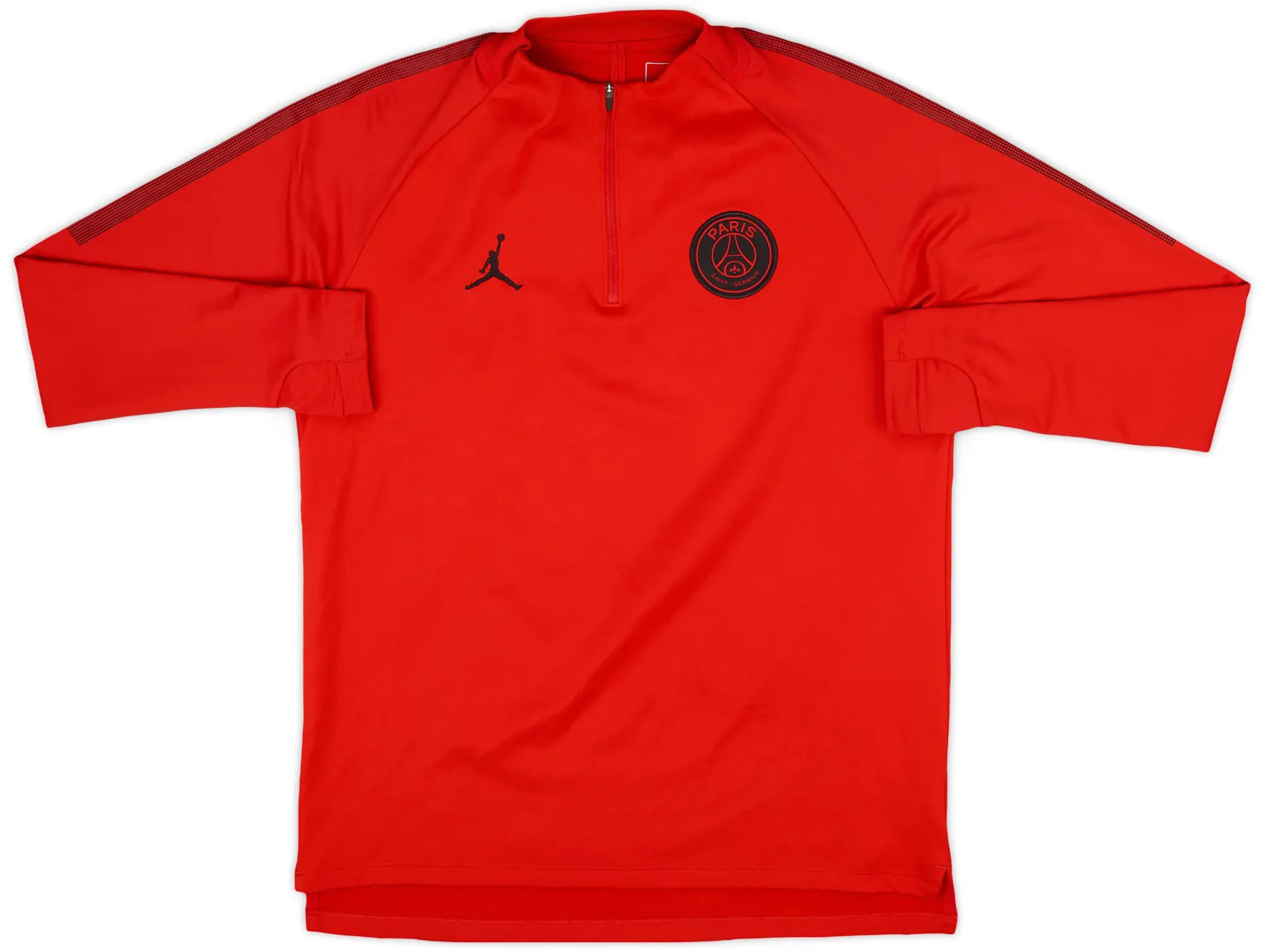 2018-19 Paris Saint-Germain Nike X Jordan 1/4 Zip Drill Top - 9/10 - (L)