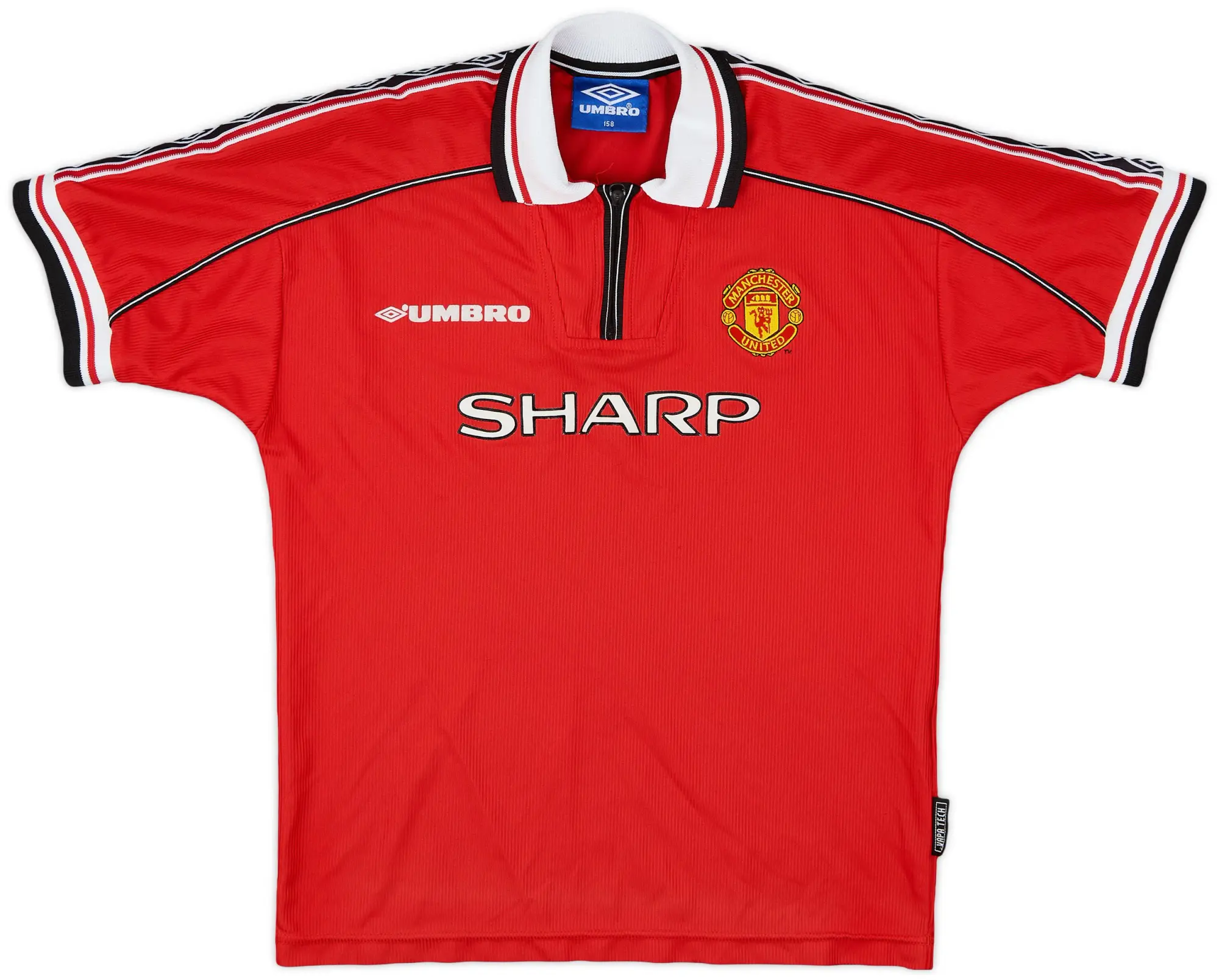 Umbro 1998-00 Manchester United Home Shirt - 6/10 - (L.Boys)