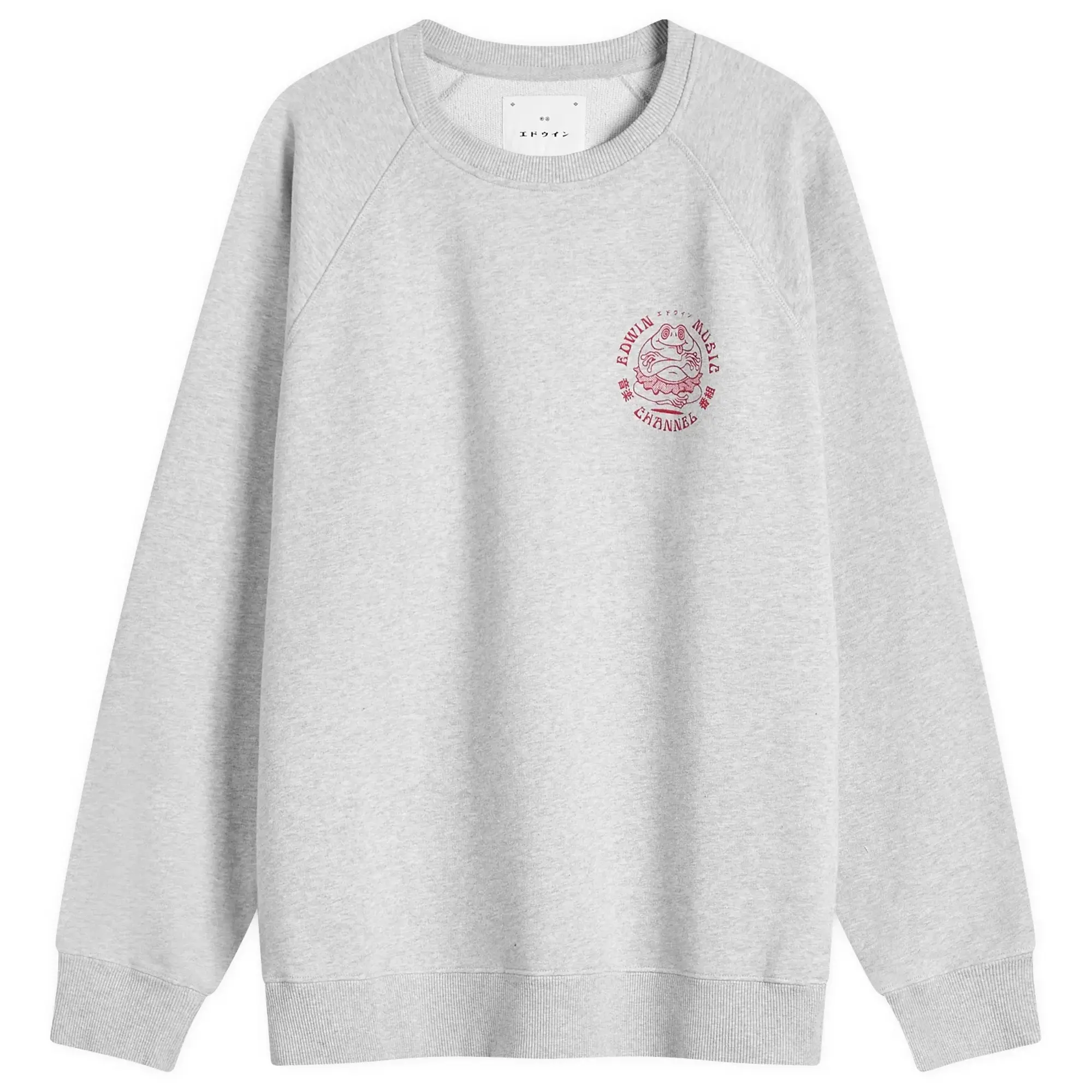 Edwin Men's Music Channel Crew Sweat Grey Marl