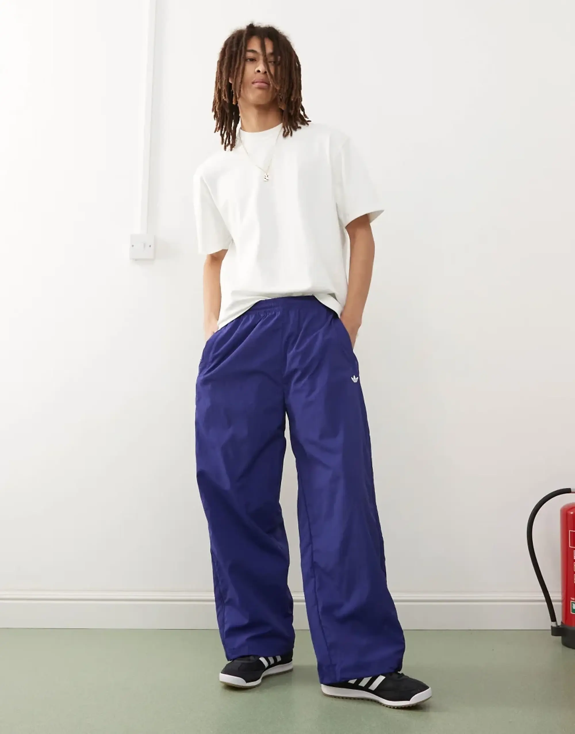 adidas Originals Adilenium Season 3 Oversized Track Pants, Blue
