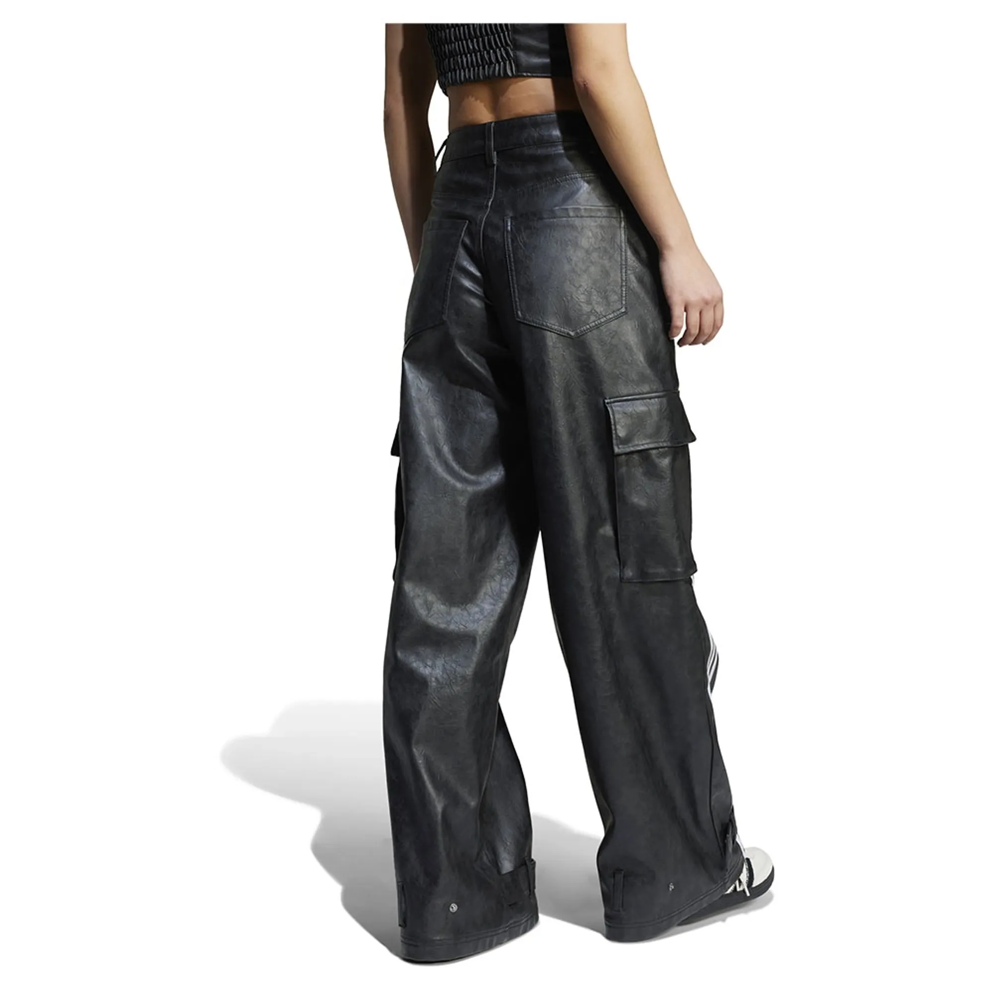 Adidas Originals Faux Leather Pants | JX9226 | FOOTY.COM