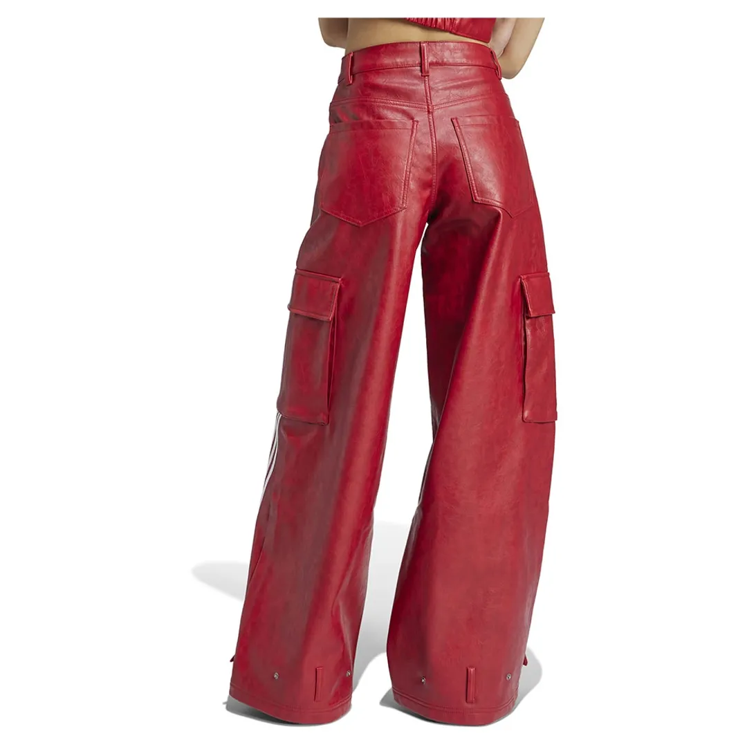 Adidas Originals Faux Leather Pants | JX9227 | FOOTY.COM