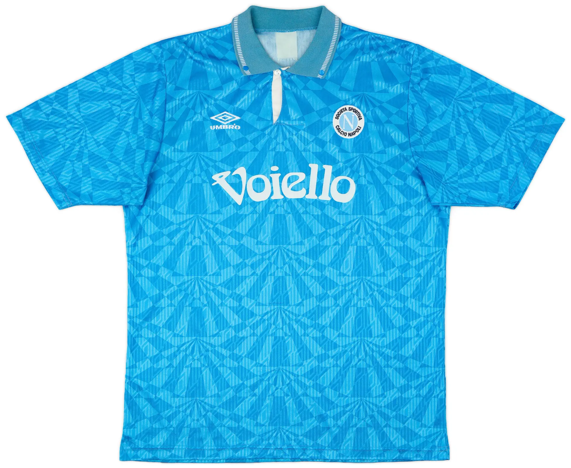 Umbro 1991-93 Napoli Player Issue Home Shirt - 7/10 - (XL)