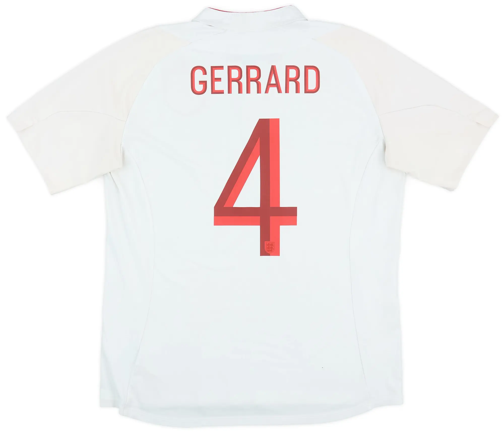 Umbro 2012-13 England Home Shirt Gerrard #4 - 6/10 - (L)