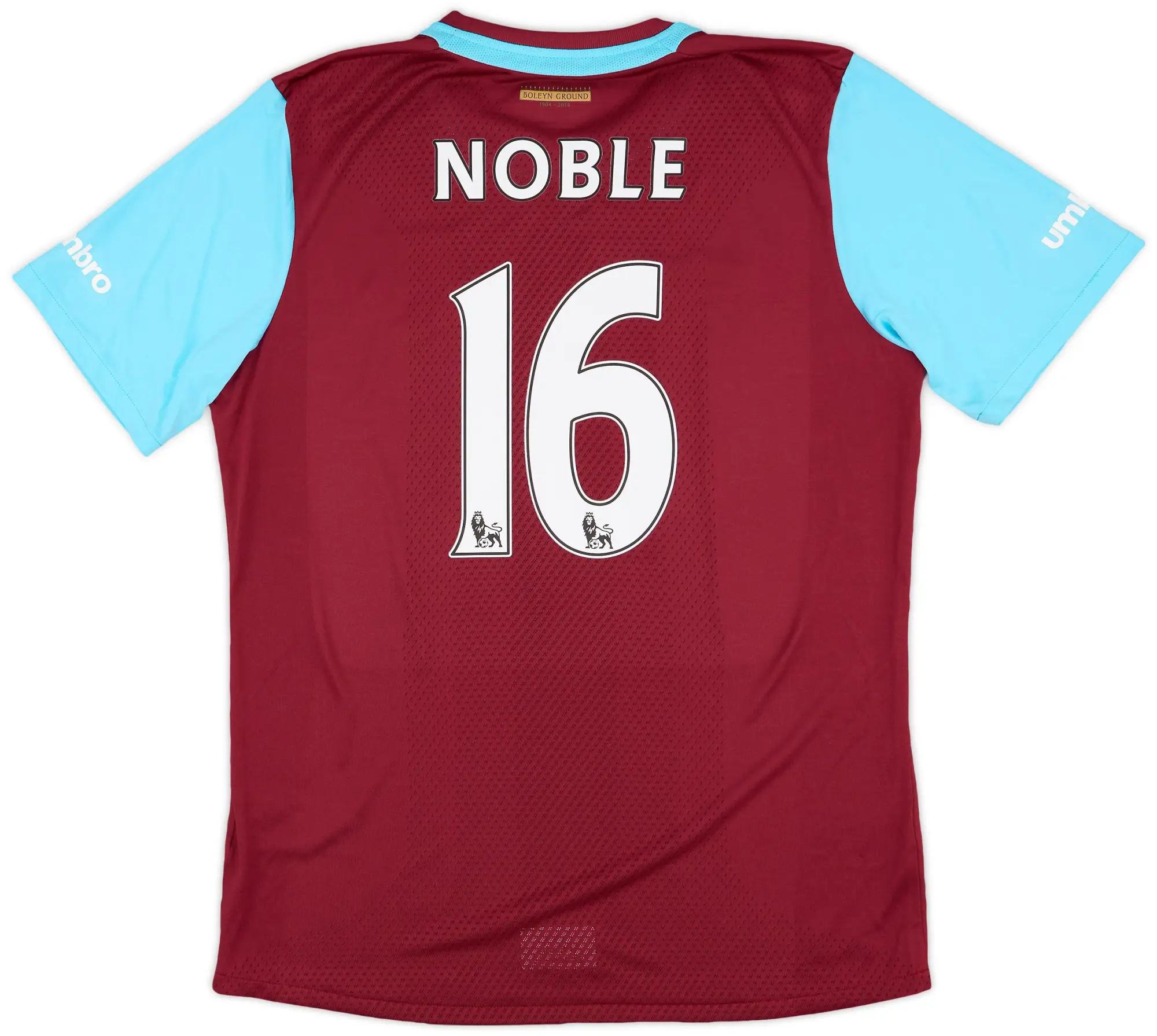 Umbro 2015-16 West Ham 'Boleyn' Home Shirt Noble #16 (L)