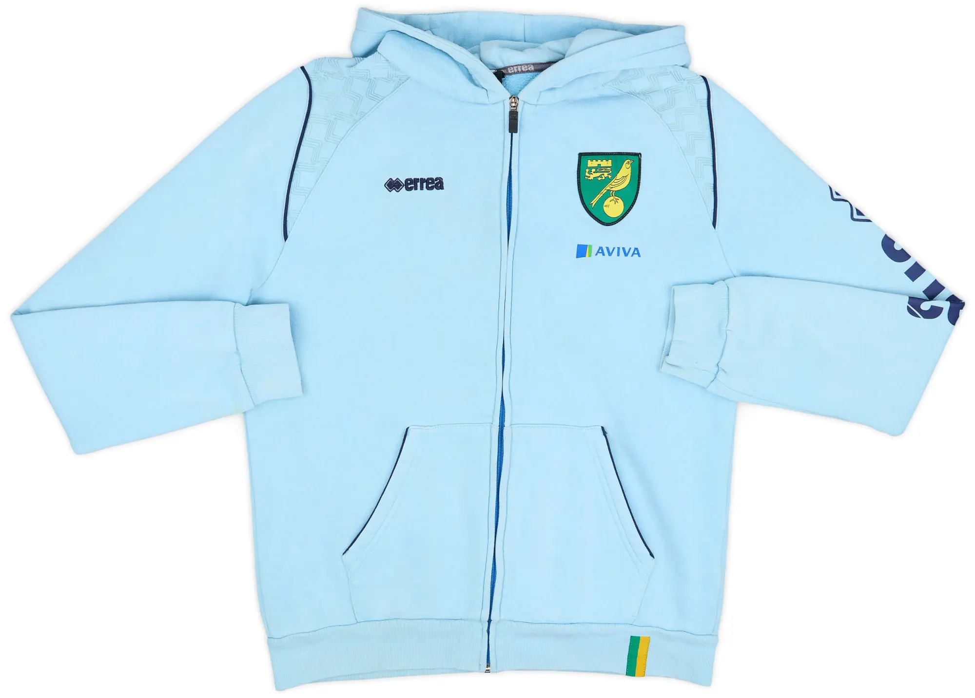 2013-14 Norwich Errea Hooded Top - 6/10 - (L)