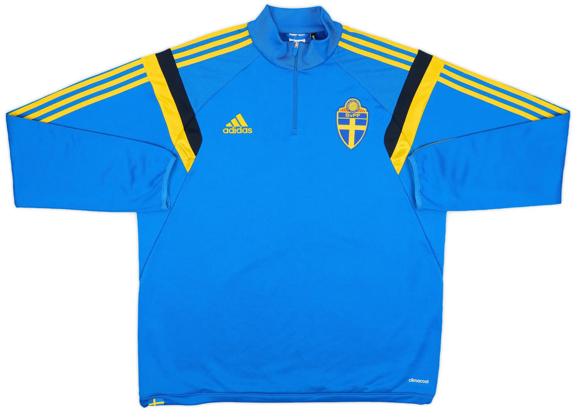 2014-15 Sweden adidas 1/4 Zip Drill Top - 9/10 - (XL)