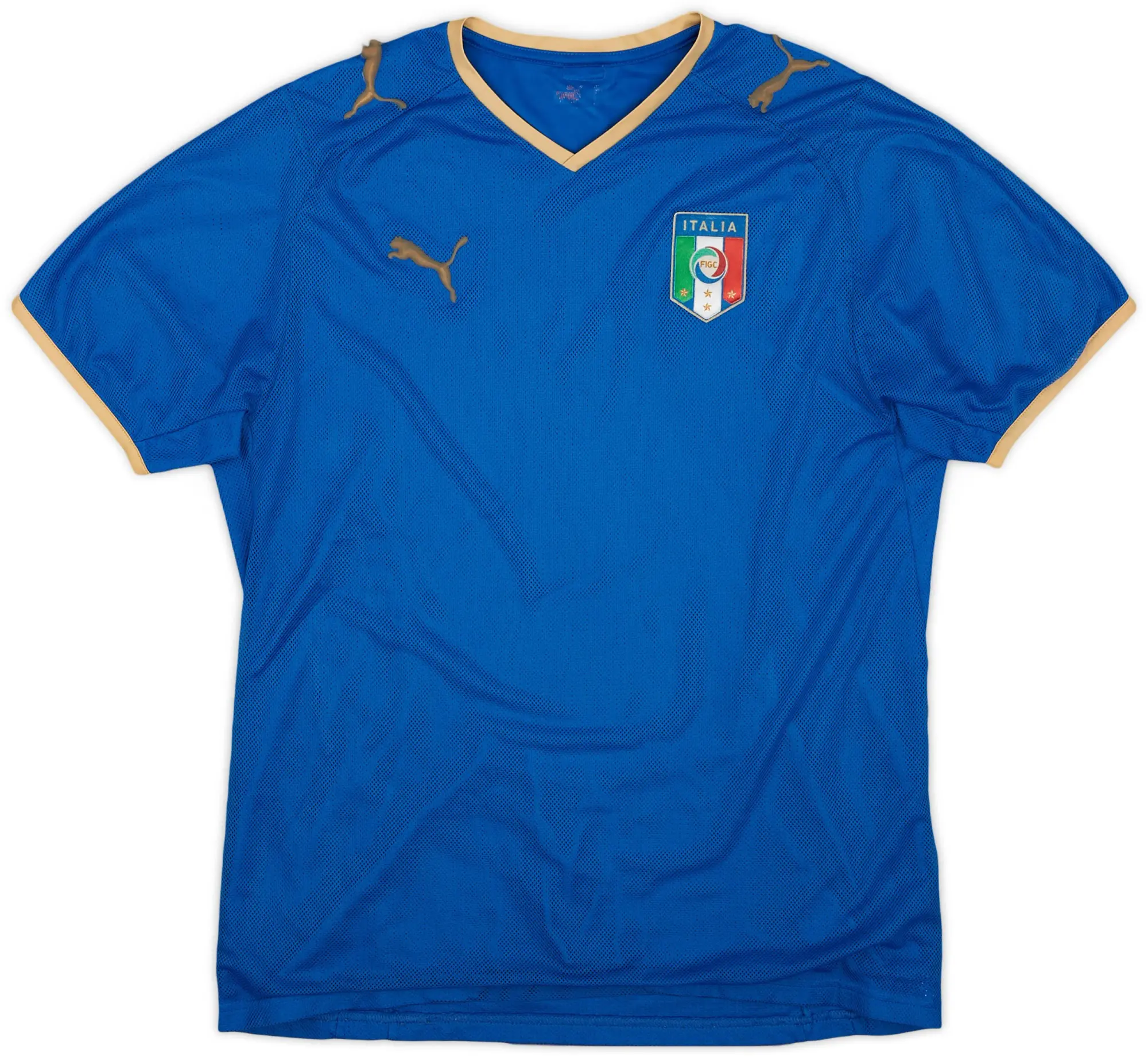 Puma 2007-08 Italy Home Shirt - 4/10 - (L)