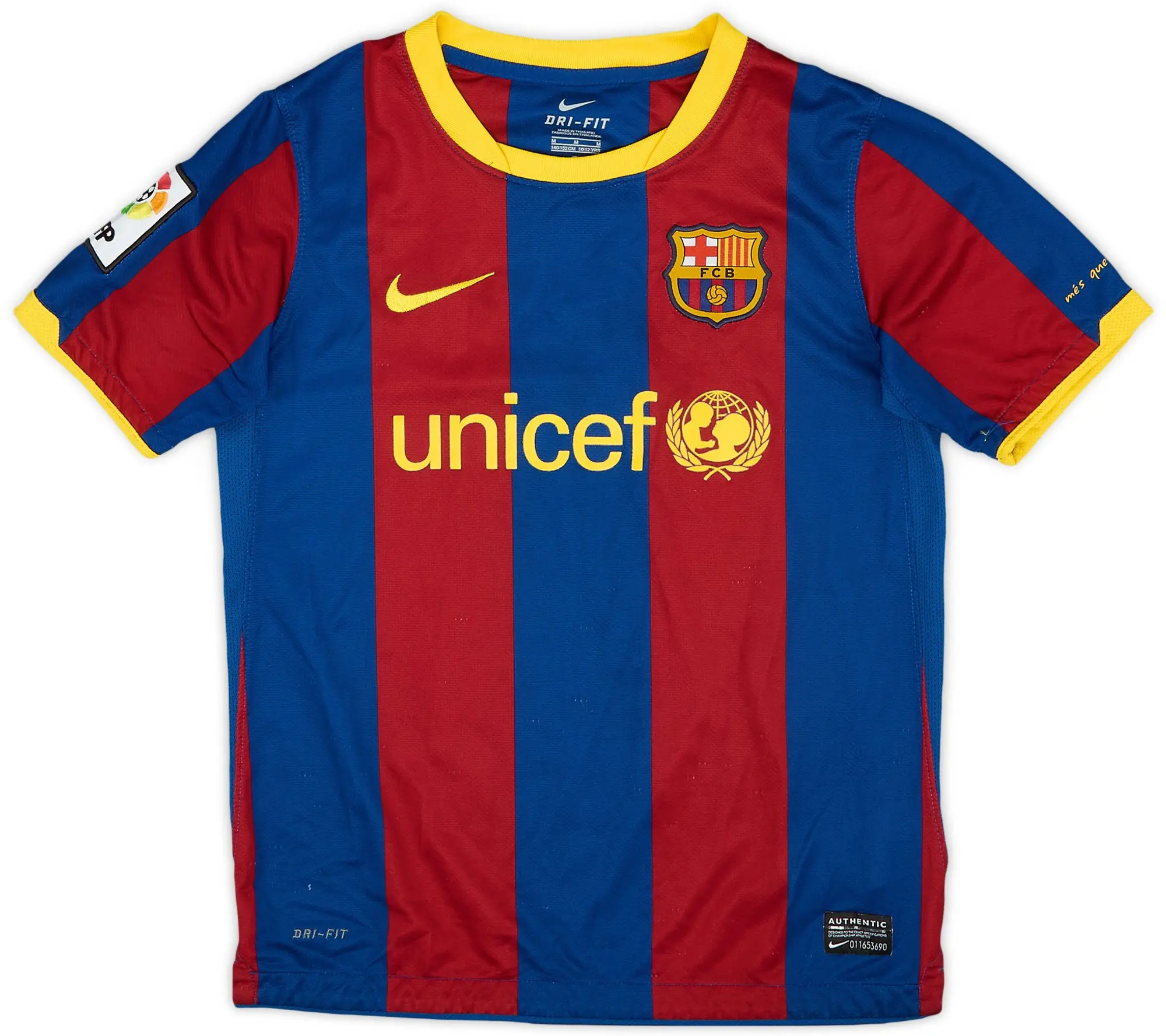 Nike 2010-11 Barcelona Home Shirt - 7/10 - (M.Boys)