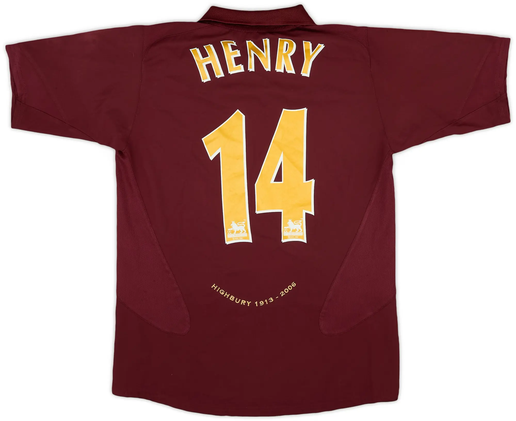 Nike 2005-06 Arsenal Home Shirt Henry #14 - 9/10 - (XL.Boys)