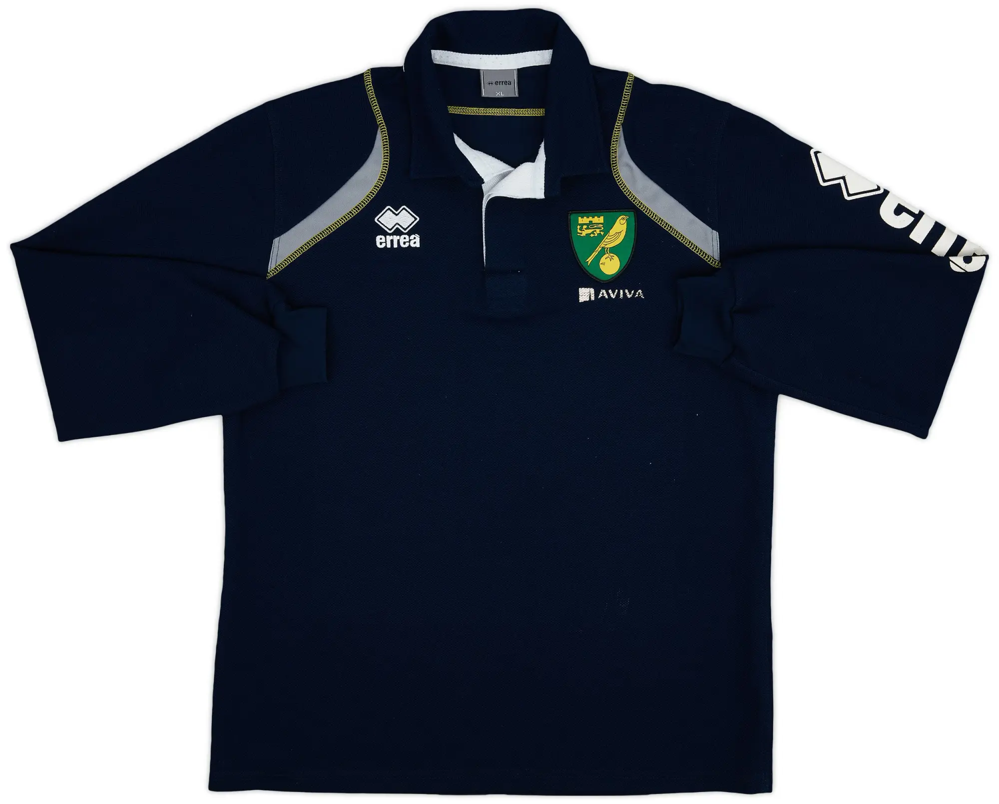 2013-14 Norwich Errea Polo L/S Shirt - 5/10 - (XL)