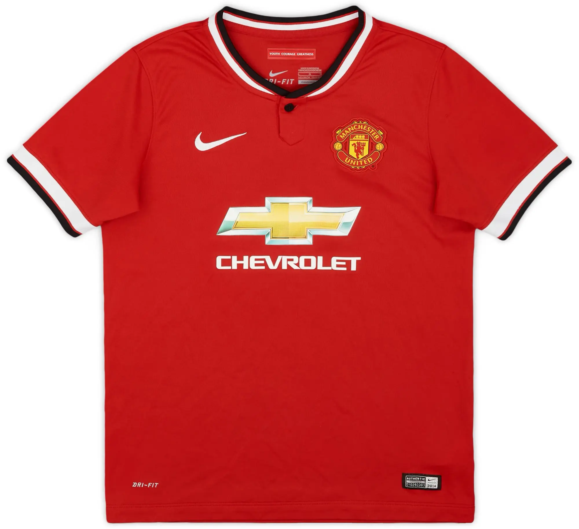 Nike 2014-15 Manchester United Home Shirt - 8/10 - (M.Boys)